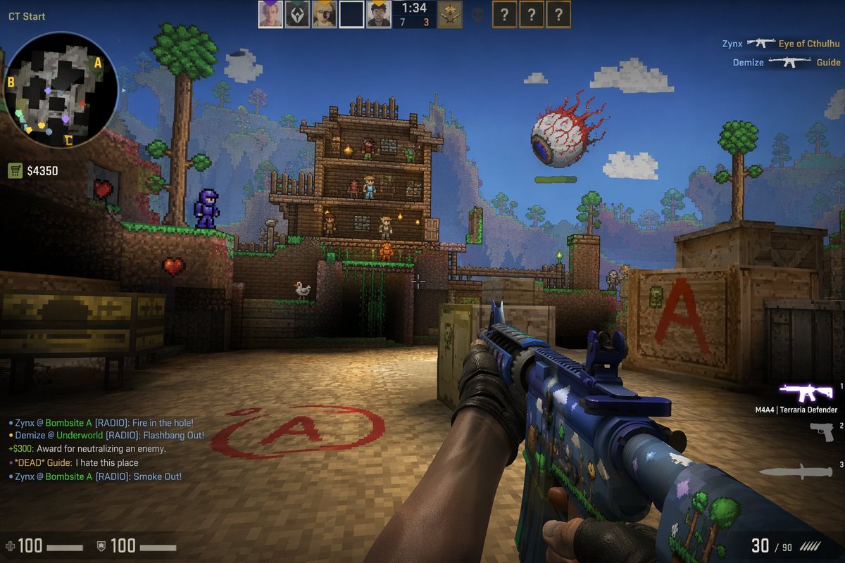 Counter-Strike x Terraria Mashup