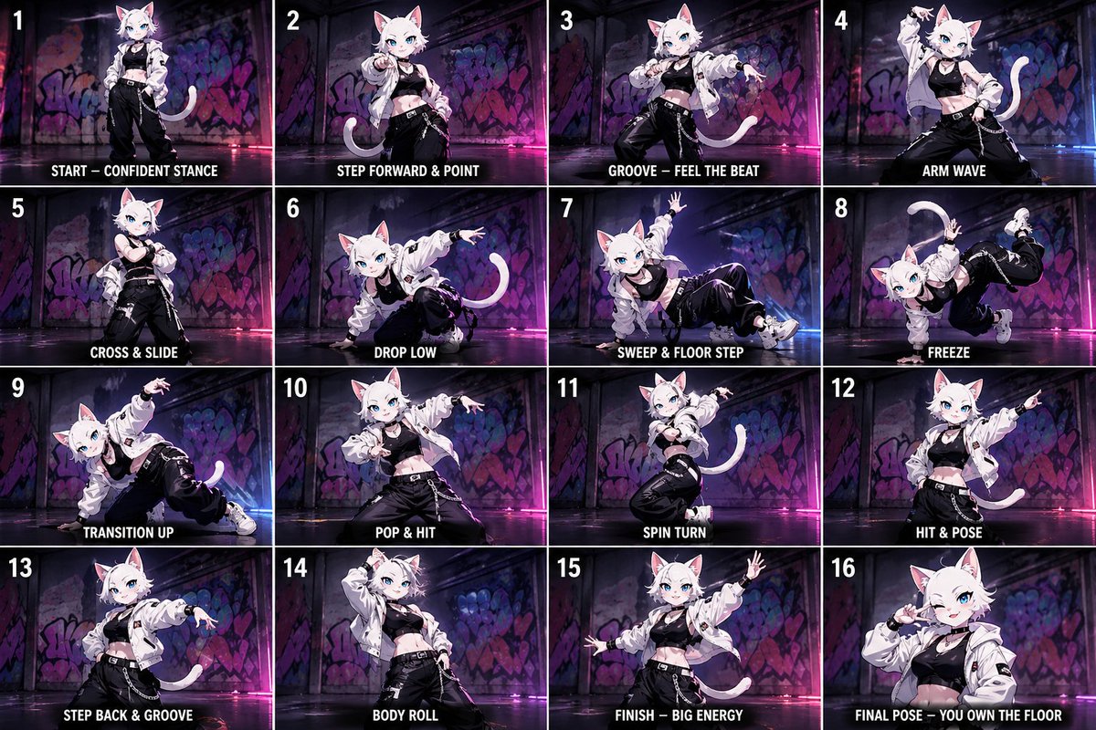 Anime Street-Dancer Character Grid