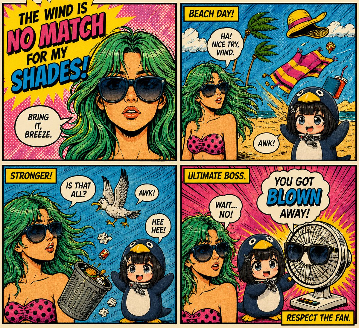 Retro Pop-Art Comic Strip