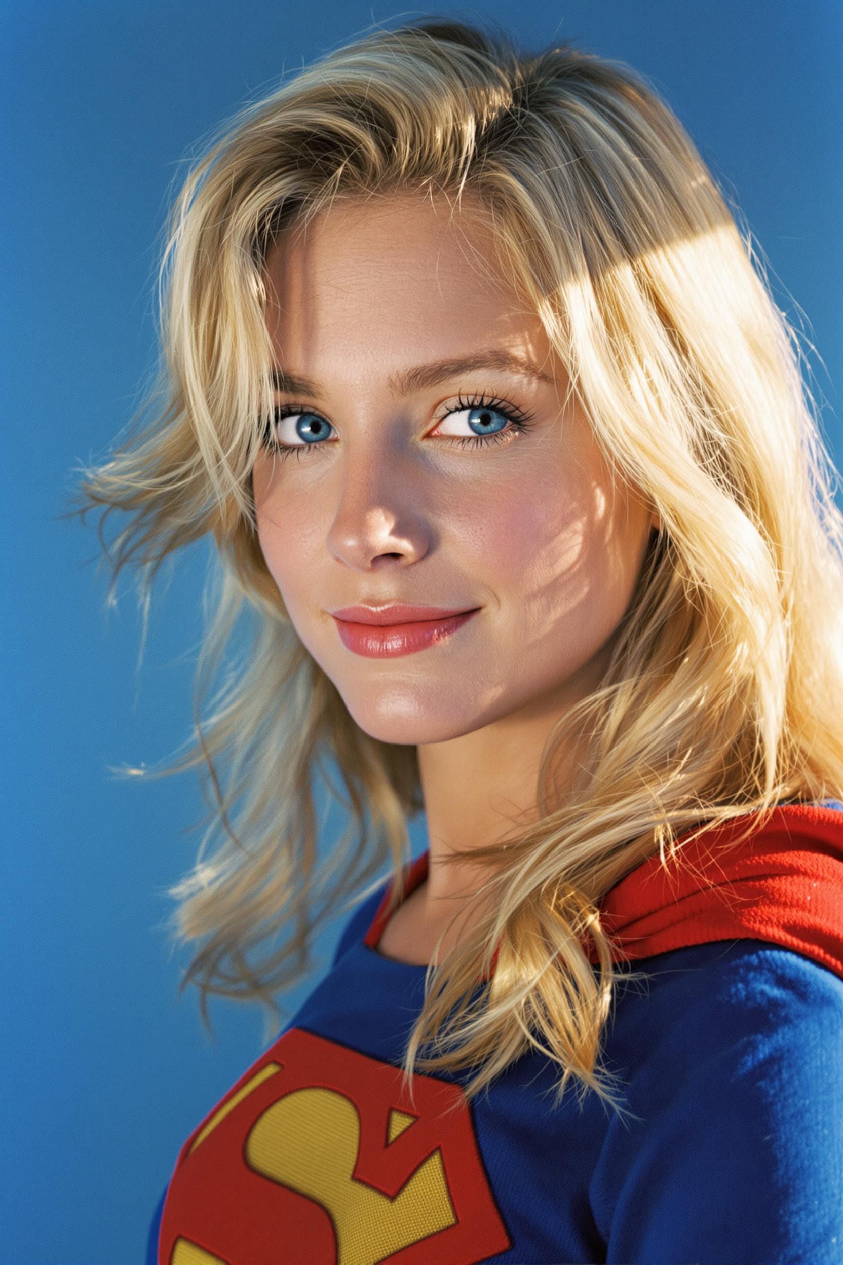 1990s Beautiful Blonde Supergirl