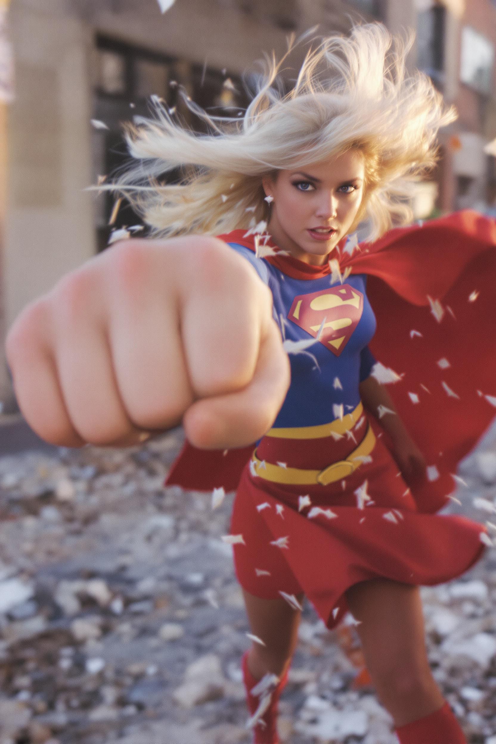 1990s Beautiful Blonde Supergirl 2