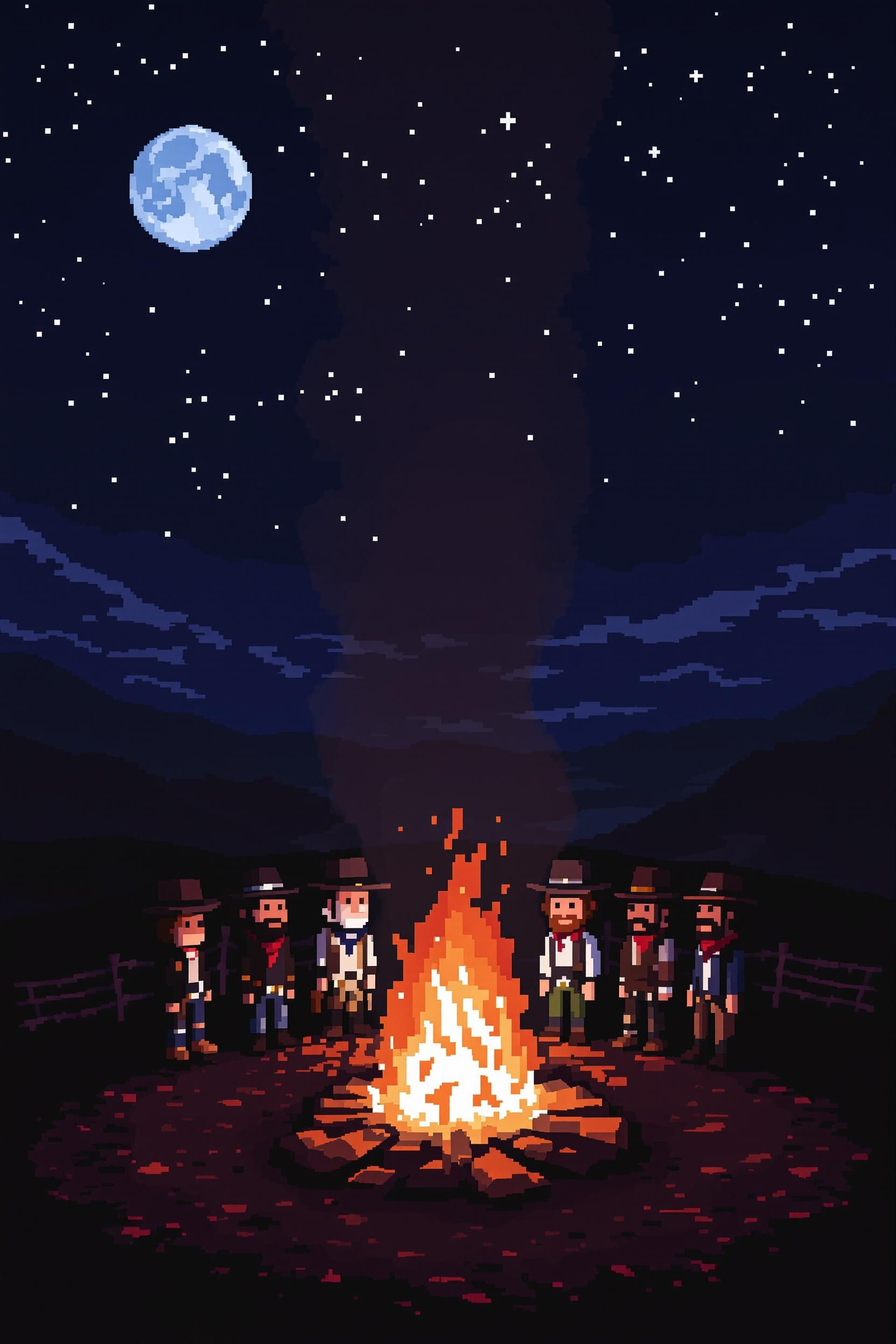 8-bit Red Dead Redemption Game Concept