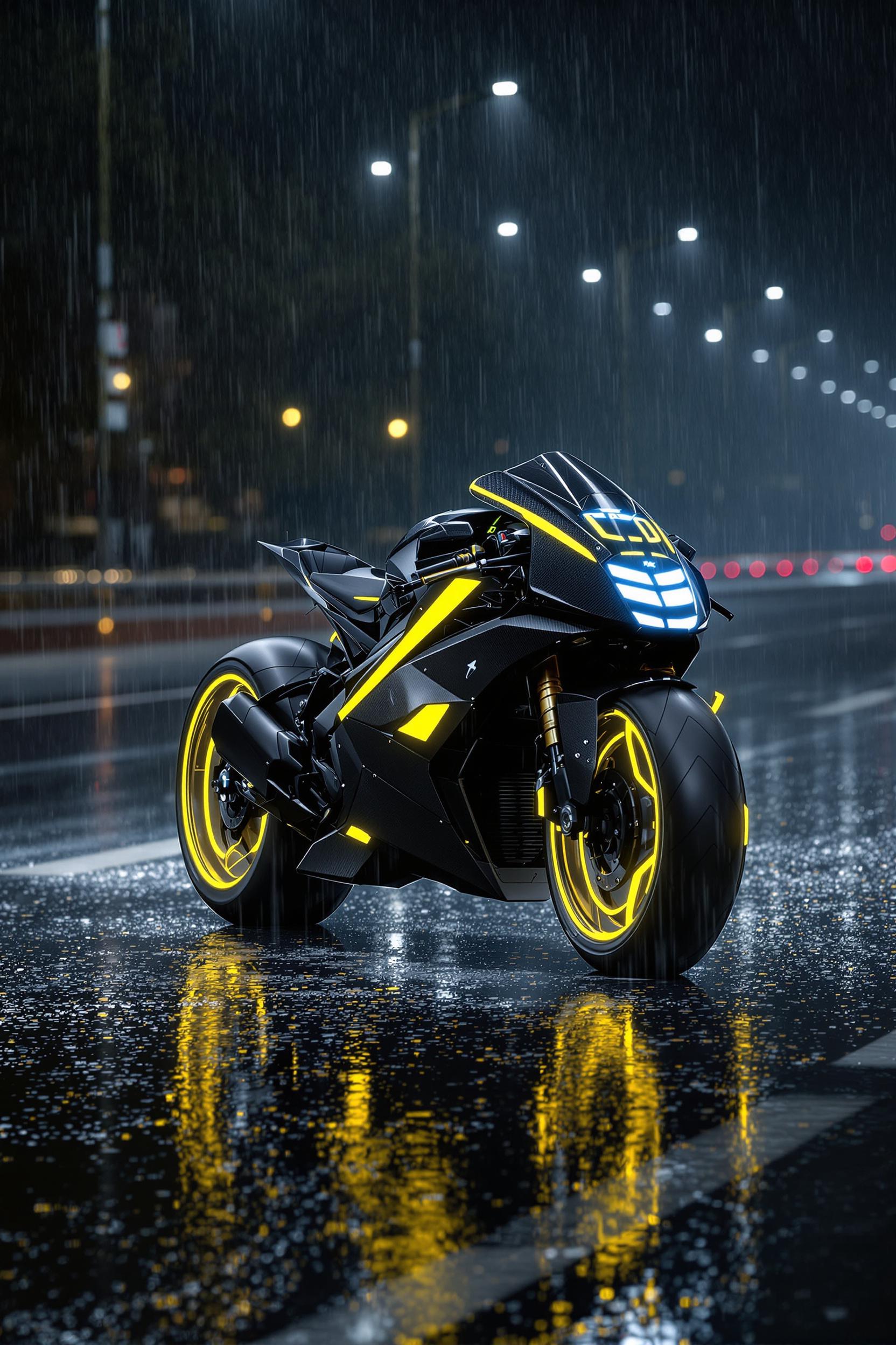 A Futuristic Urban Motorcycle