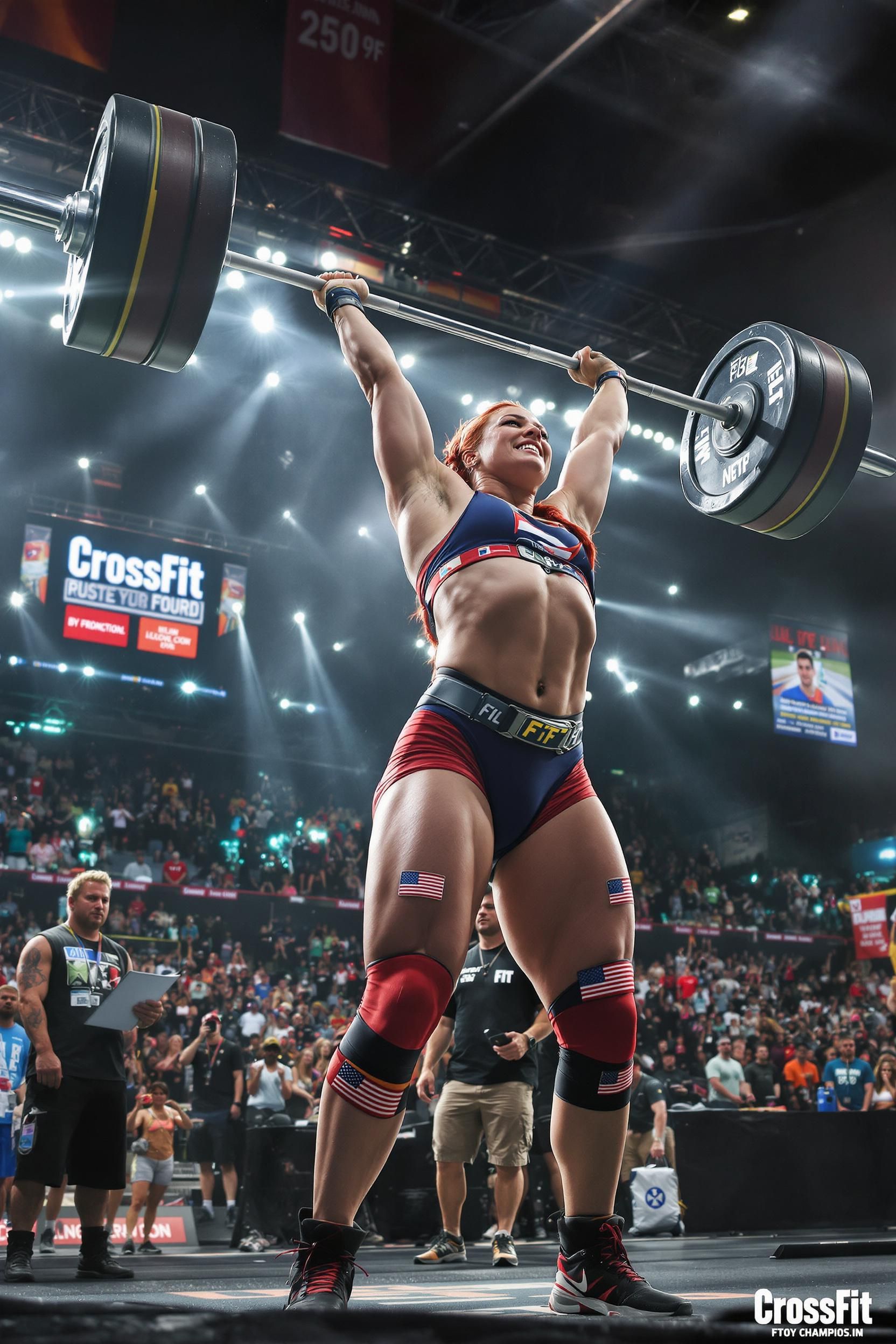A Jacked Anime Girl Competing In A CrossFit Competition