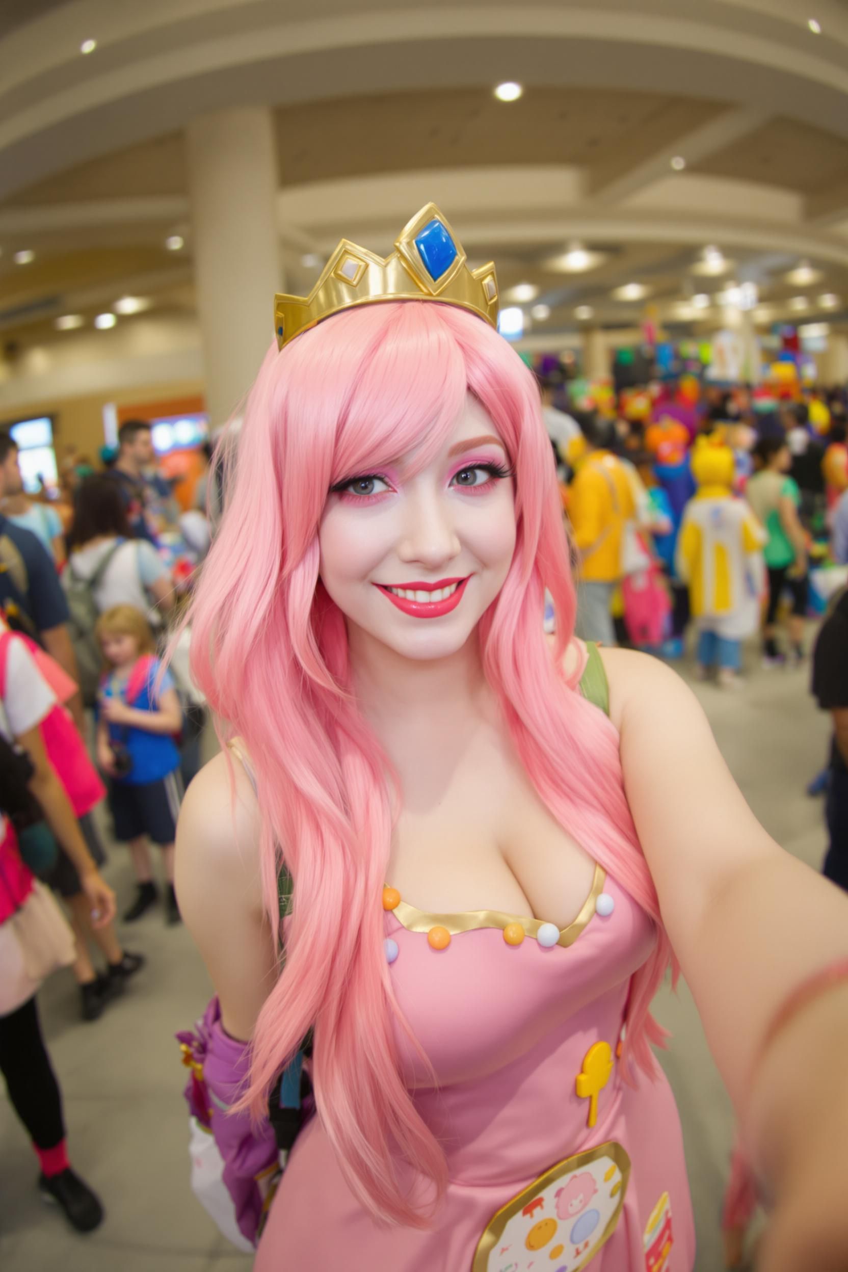 A Lifelike Selfie Captured From The Perspective Of A Phone Held In The Cosplayer’s Outstretched