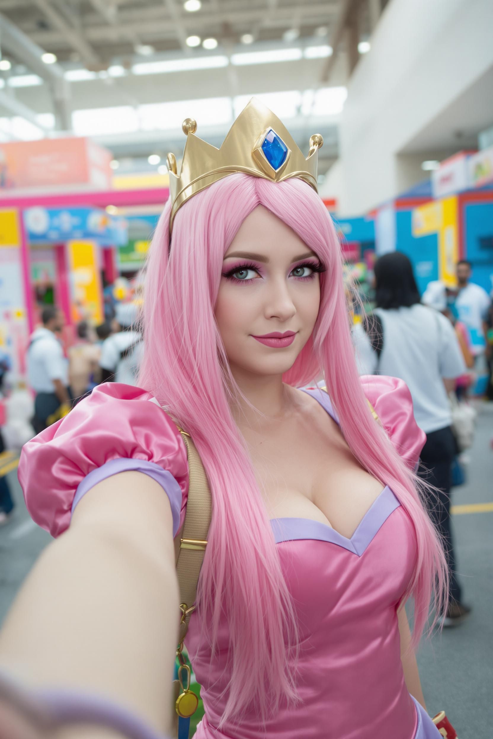 A Lifelike Selfie Captured From The Perspective Of A Phone Held In The Cosplayer’s Outstretched 