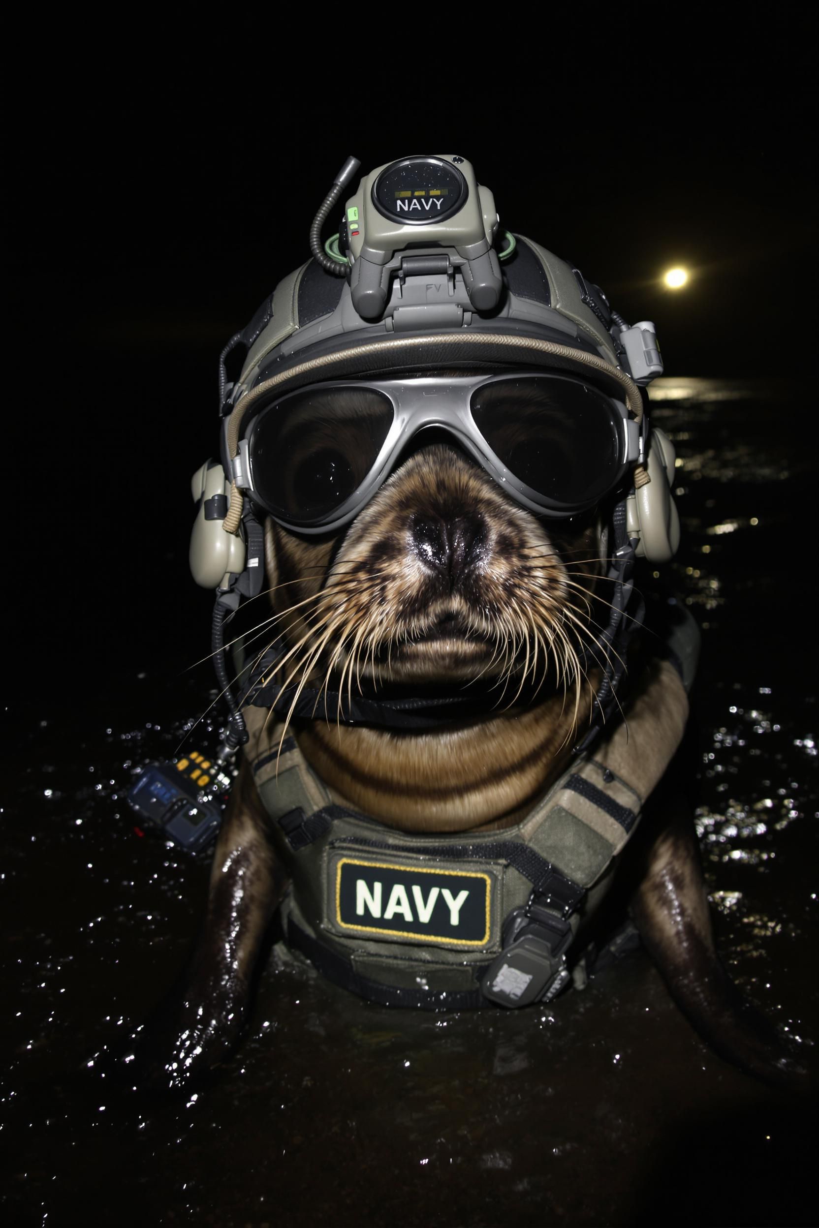 A Navy Seal But It's An Actual Seal!