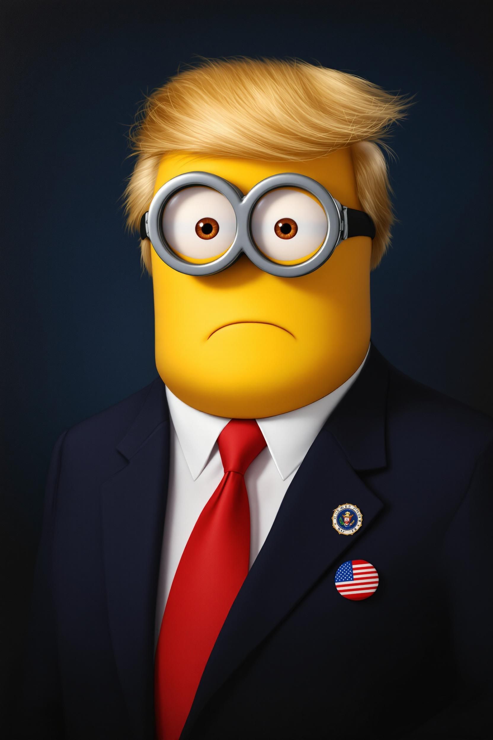 A Portrait Of A Minion (from Despicable Me & Minions) As Donald Trump