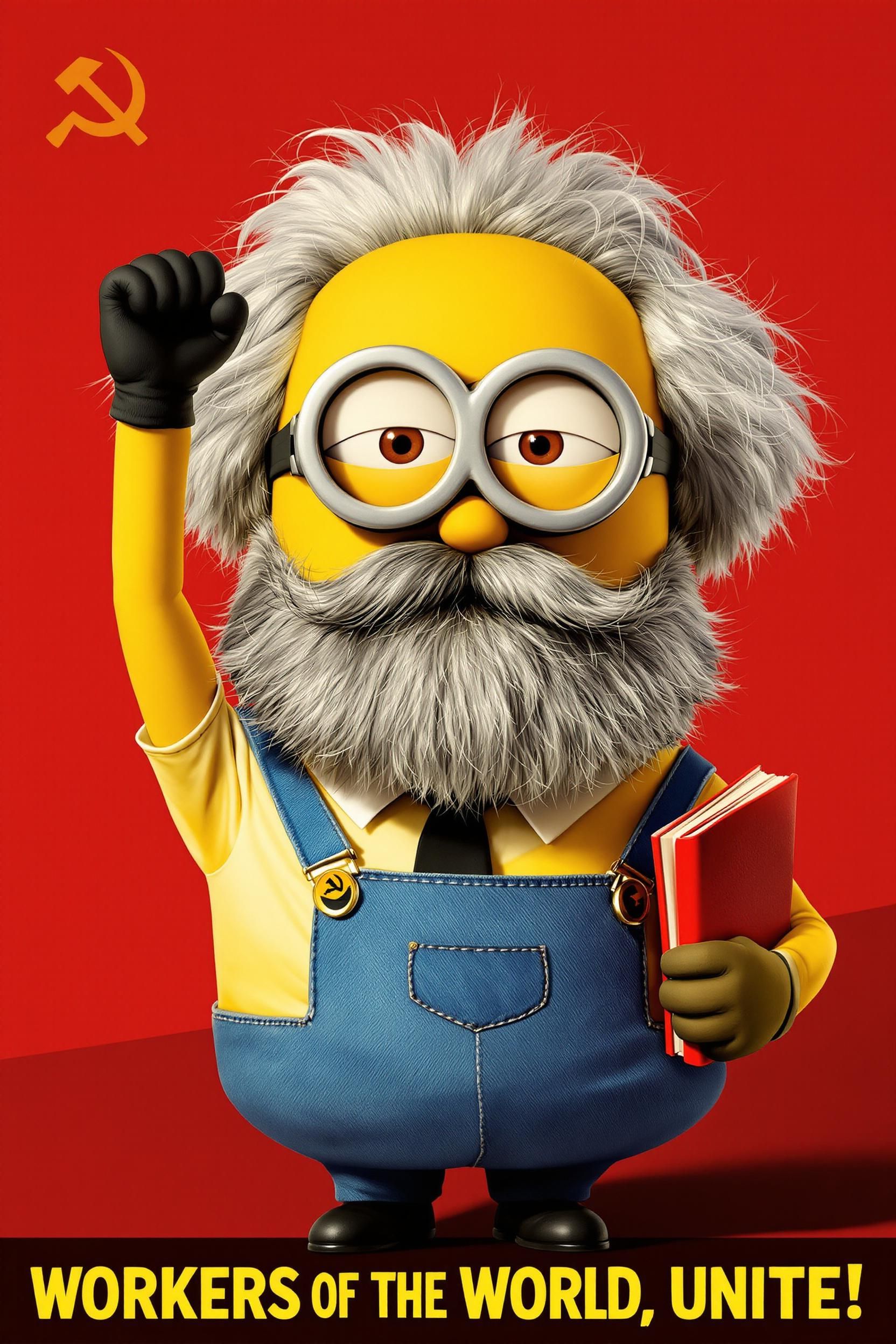 A Portrait Of A Minion (from Despicable Me & Minions) As Karl Marx