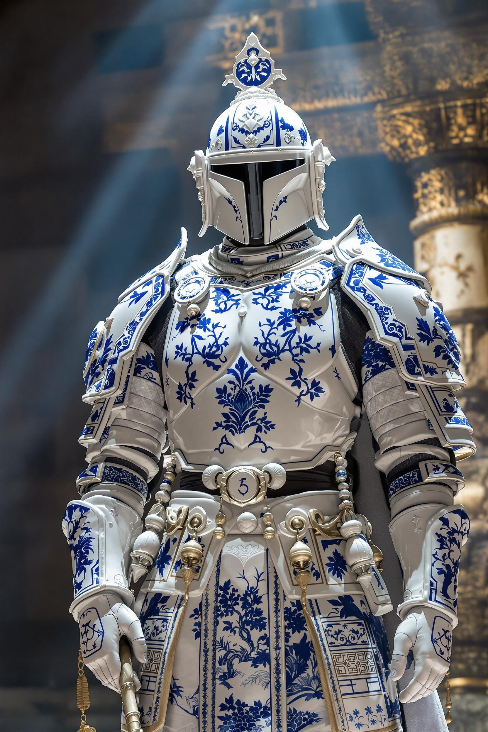 A Reimagined Mandalorian Warrior Standing Proudly 2