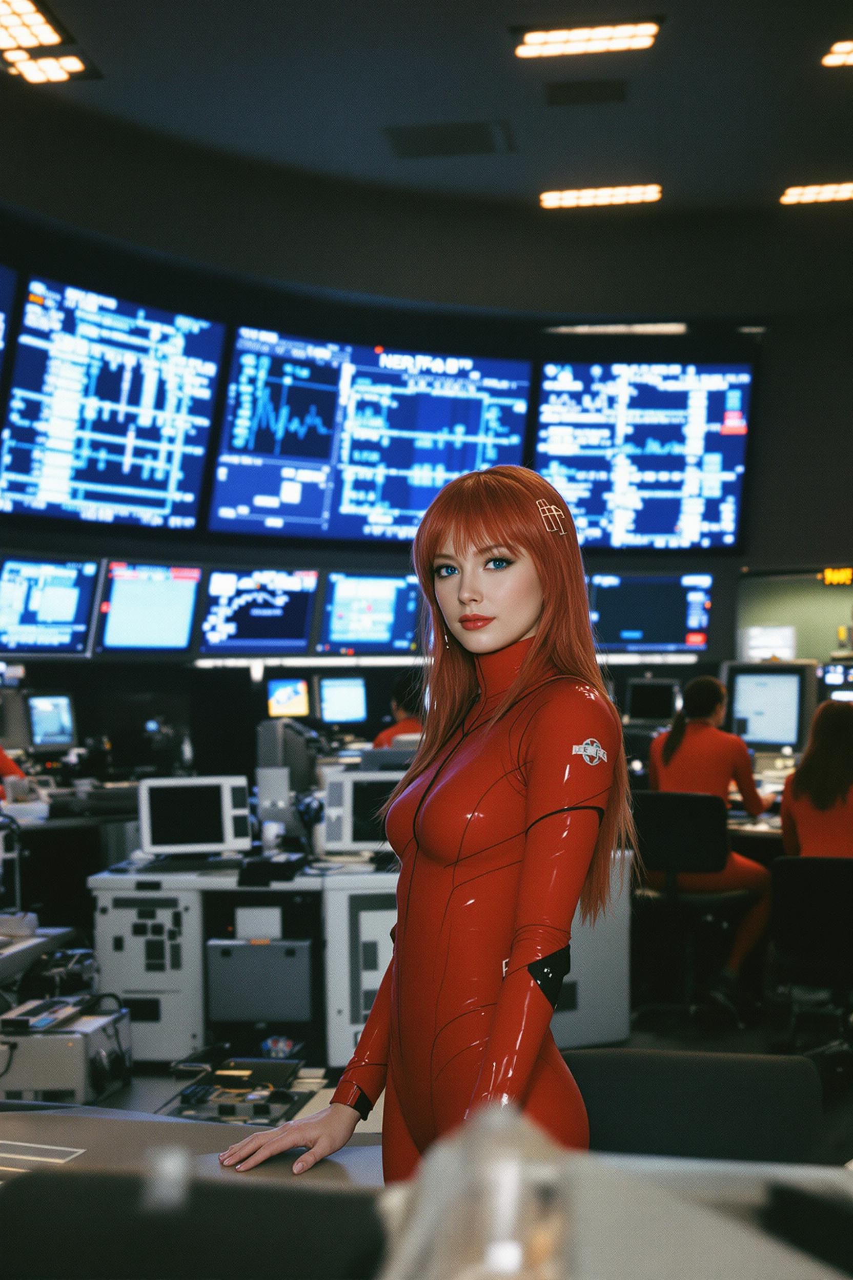 Analog Portrait Photo Of Asuka Langley Soryu