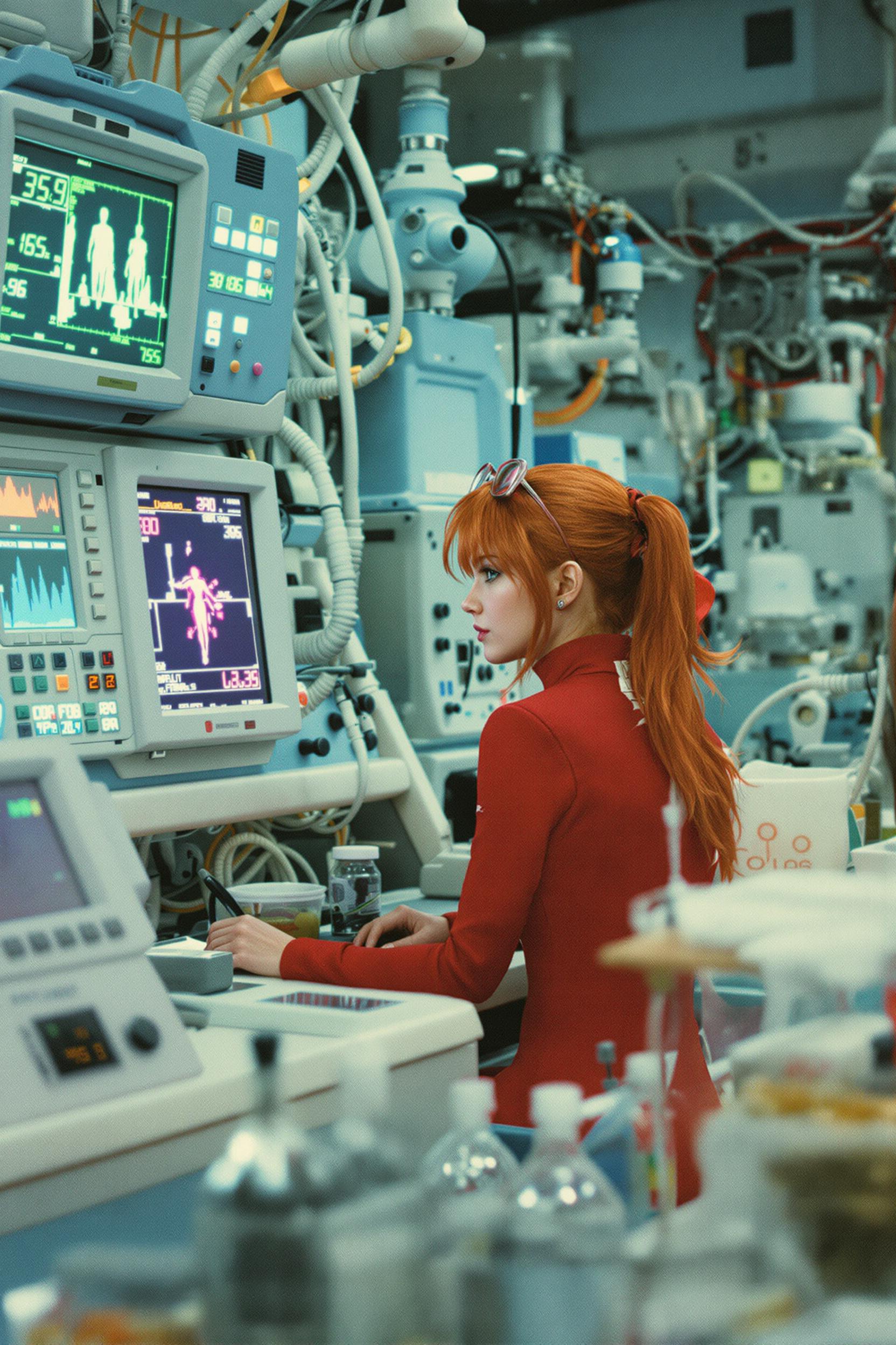 Analog Portrait Photo Of Asuka Langley Soryu 2