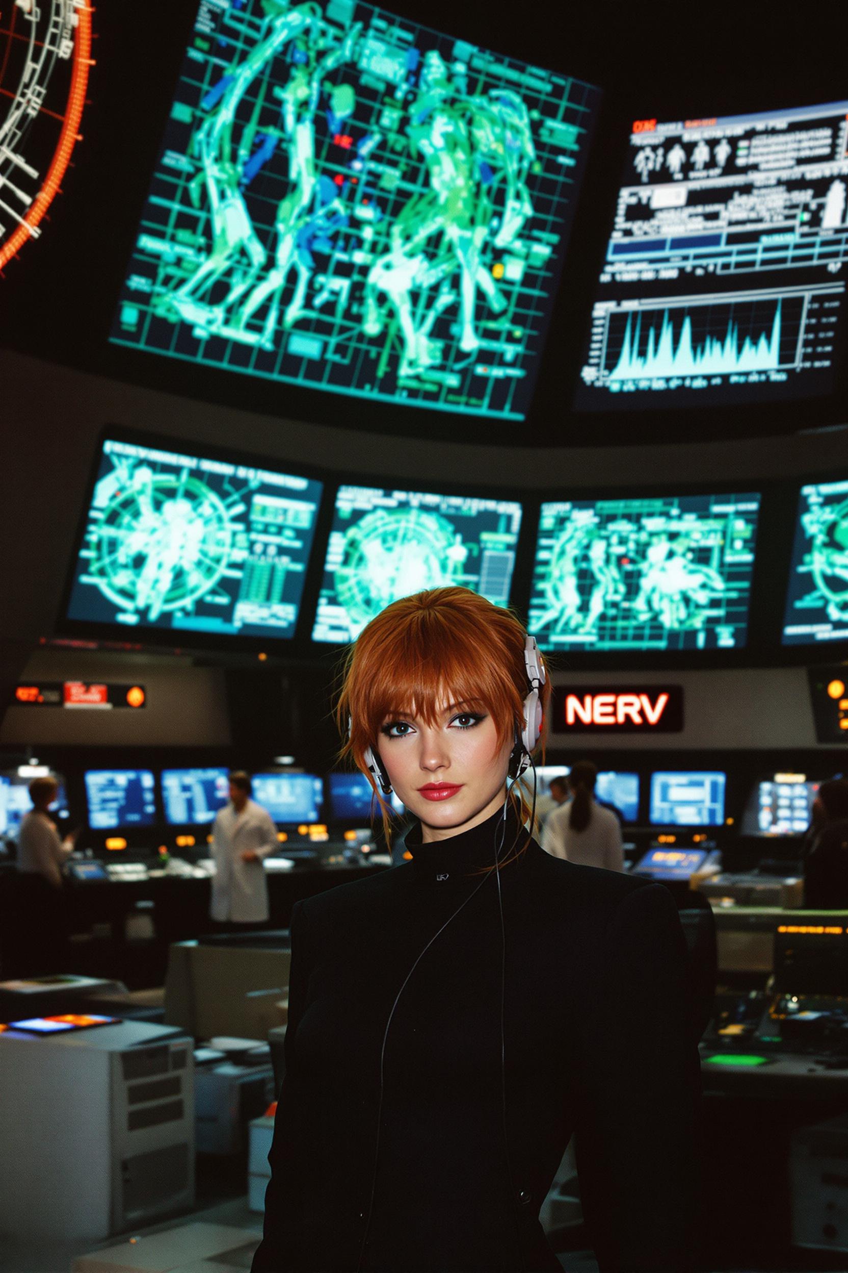 Analog Portrait Photo Of Asuka Langley Soryu