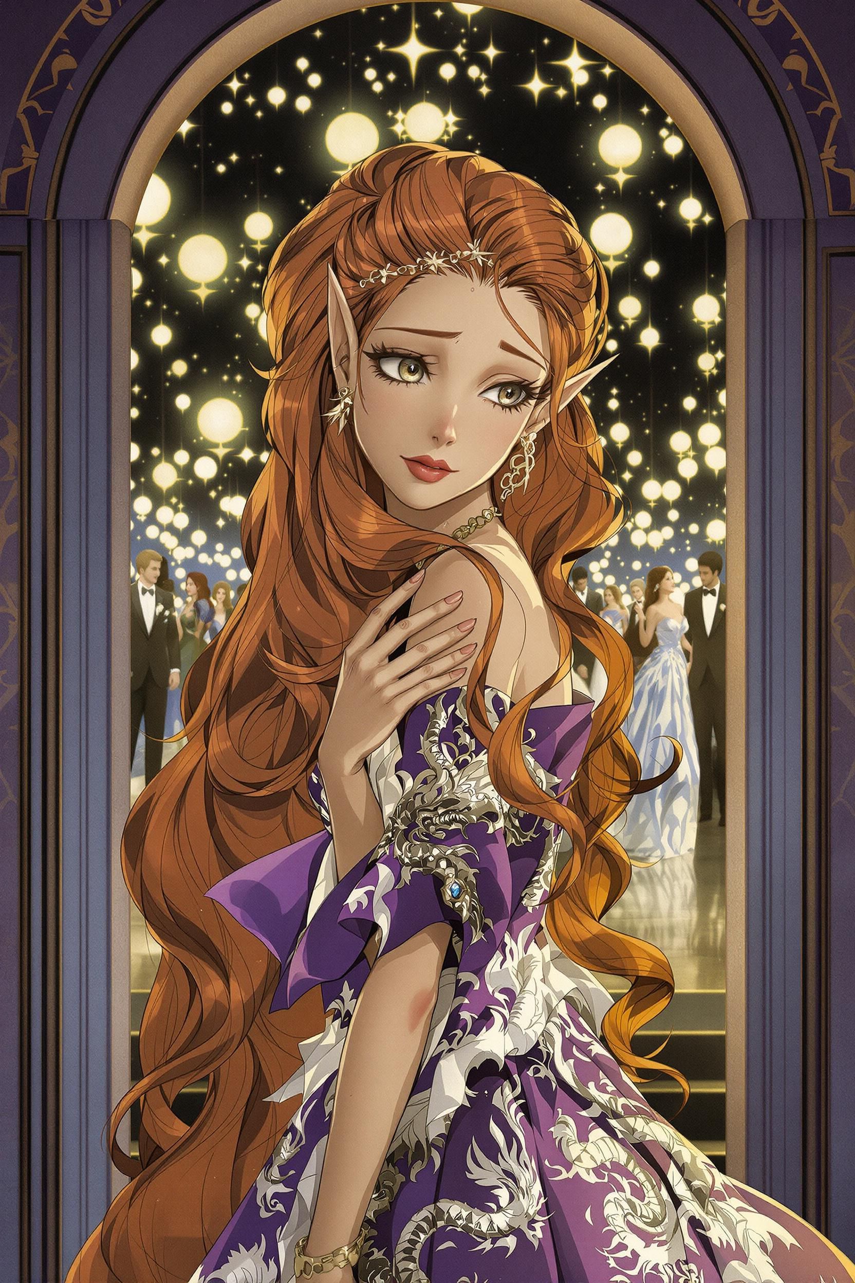 Beautiful Elf Woman With Very Long