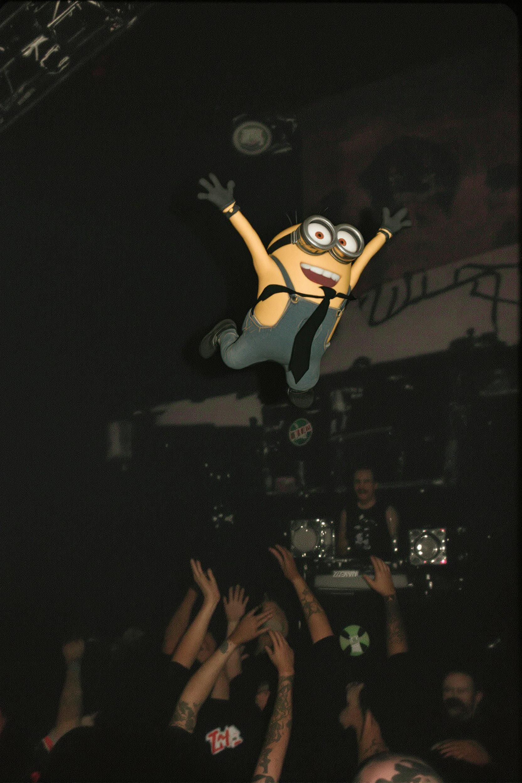 Blurry Concert Footage Of A MINION In The Mosh Pit At A Punk Show