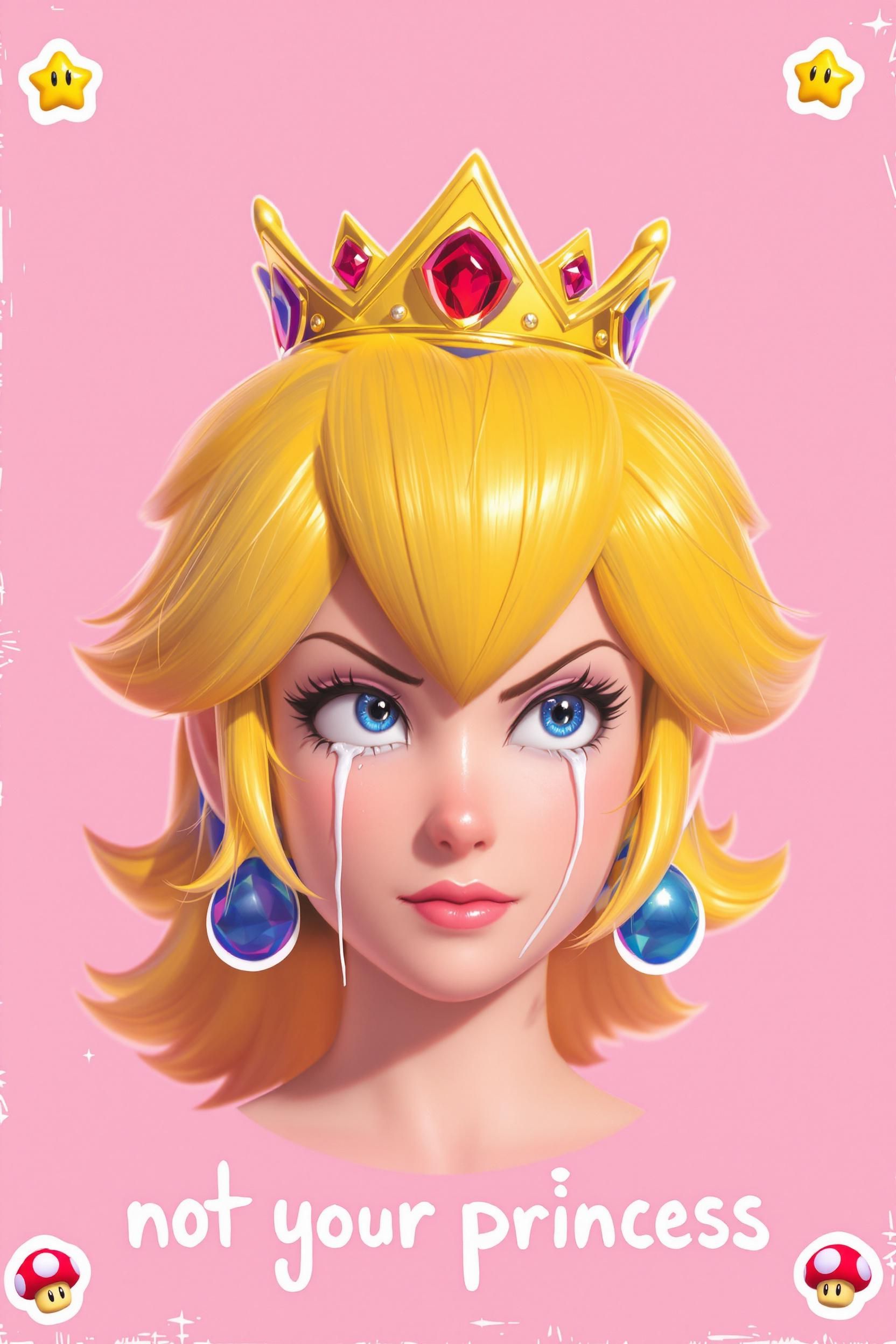 Clairo Style Album Art That Goes Hard But Its About Princess Peach Lofi Bedroom Pop Album Cover 