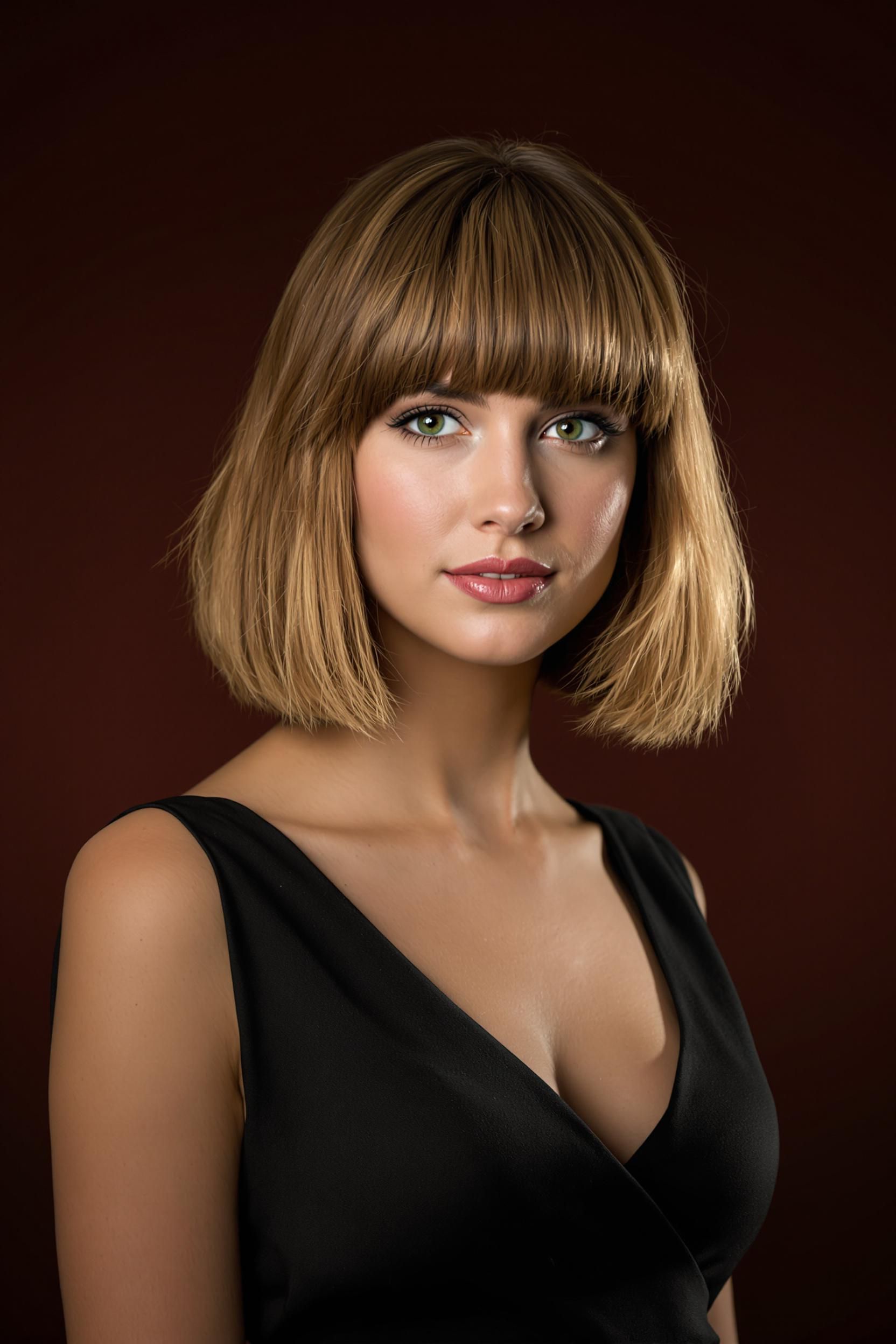 Create A 4K Digital Photograph Of A Beautiful Young Ukrainian Woman With Green Eyes