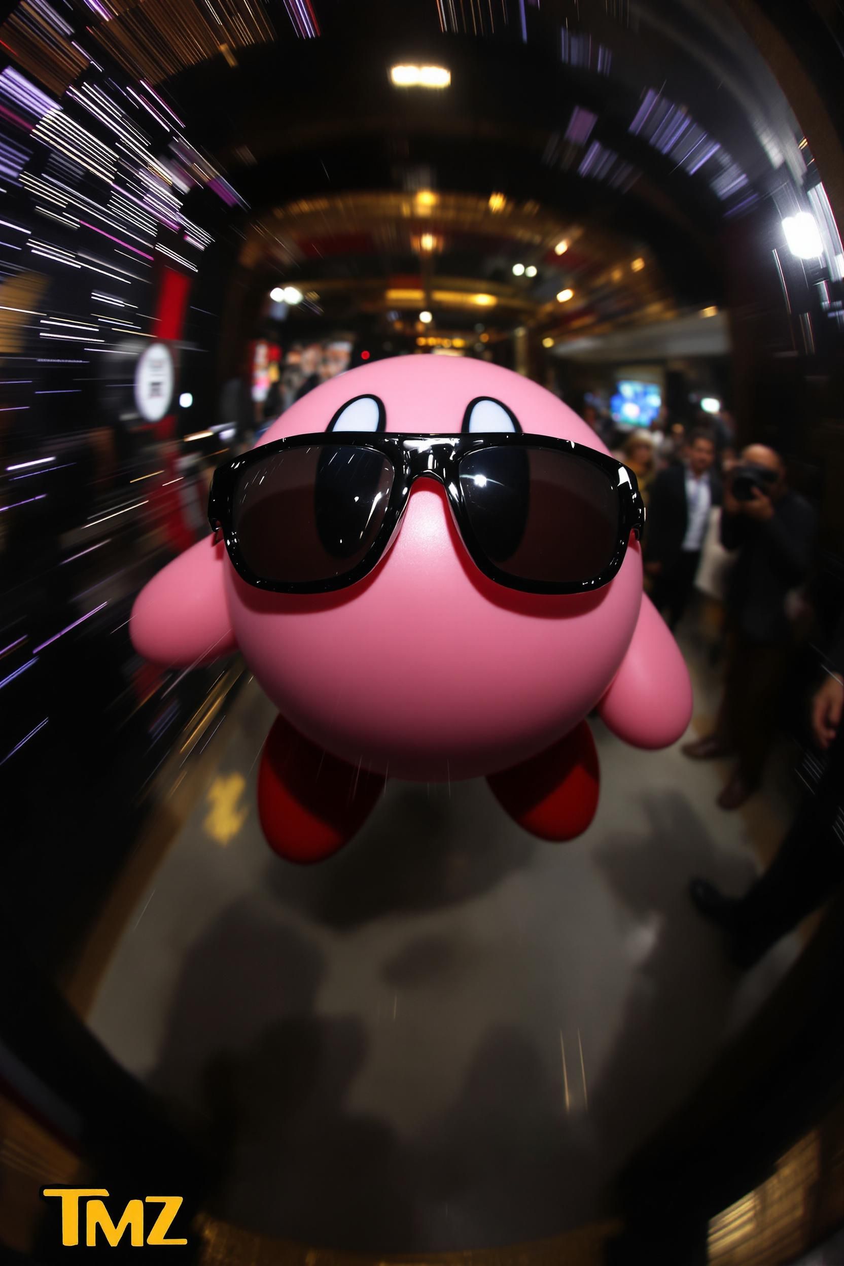 Cute Kirby Leaving The Club At Night