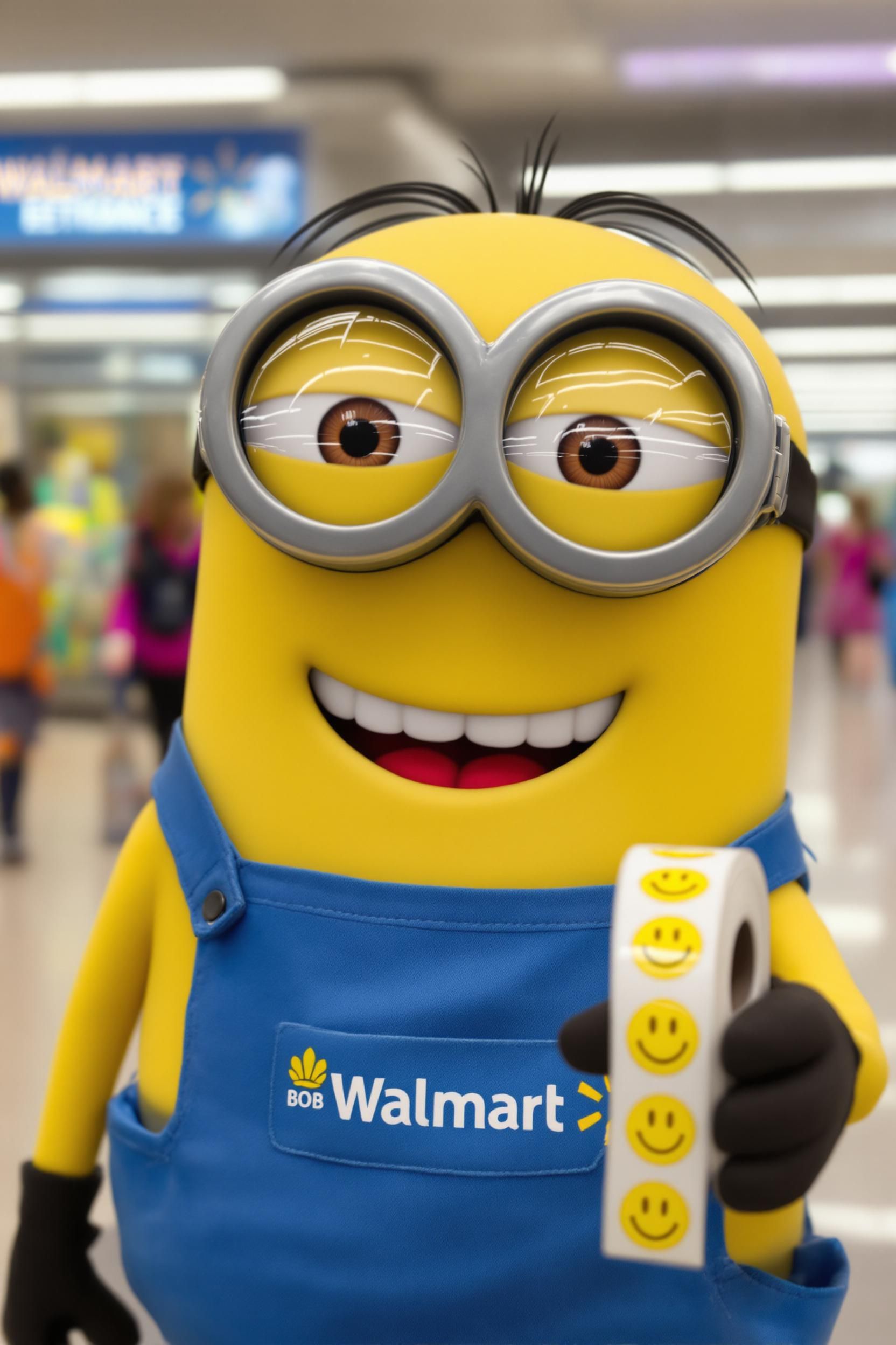 Cute Minions Working As Walmart Greeters