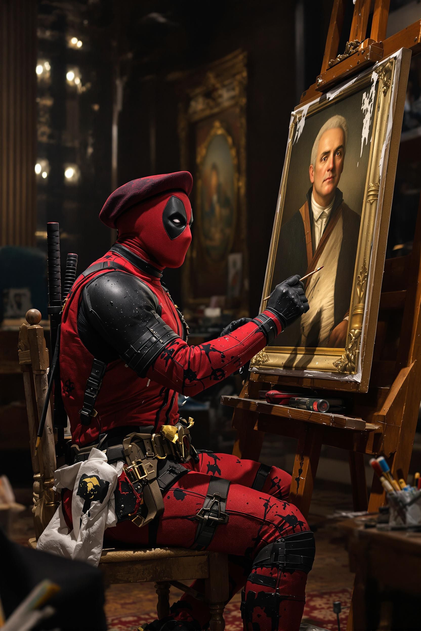 DEADPOOL PAINTING A SELF PORTRAIT