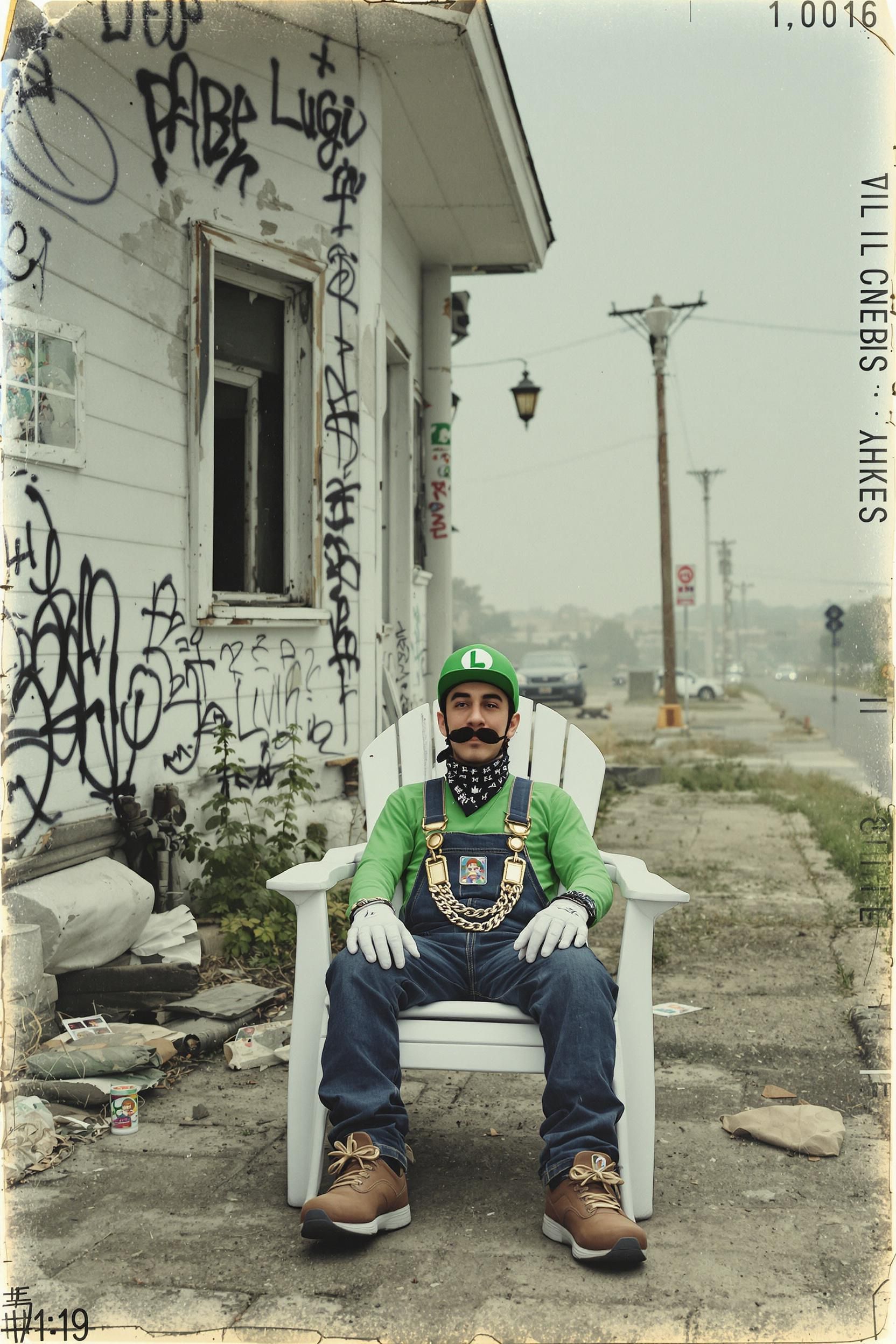 Good Kid Maad City Kendrick Lamar Style Album Cover Art But Its Luigi