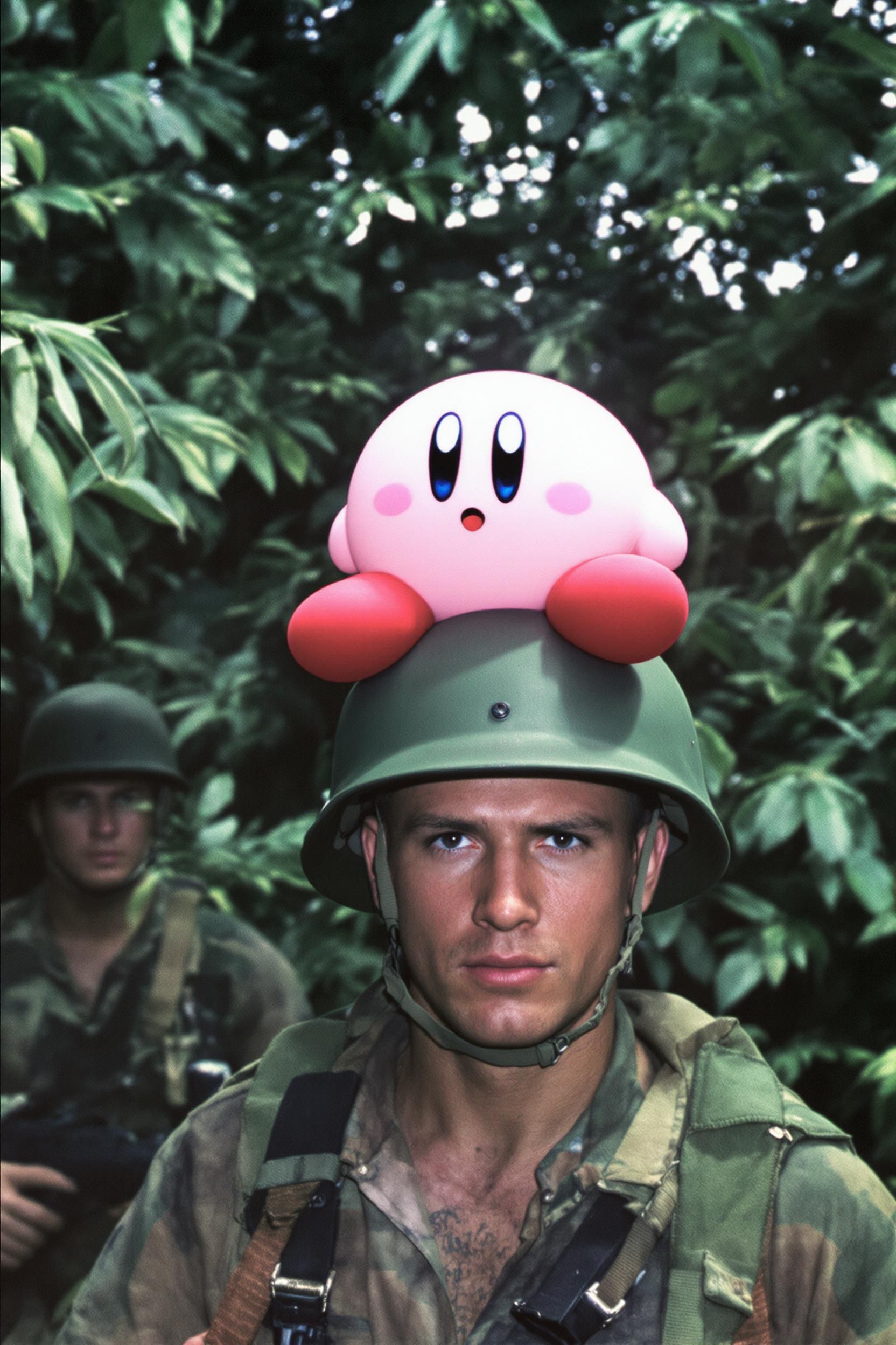 Grungy Photo Of Kirby Shown During A Tour Of Duty In Vietnam 1968