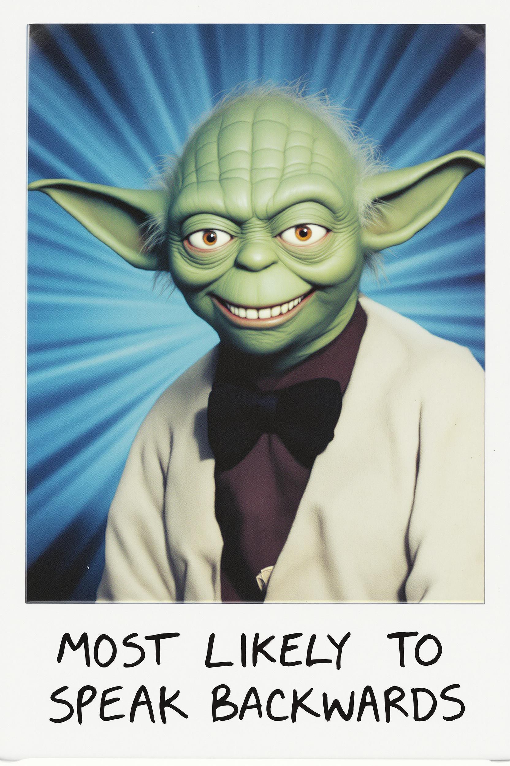 High School Yearbook Photo Of Yoda