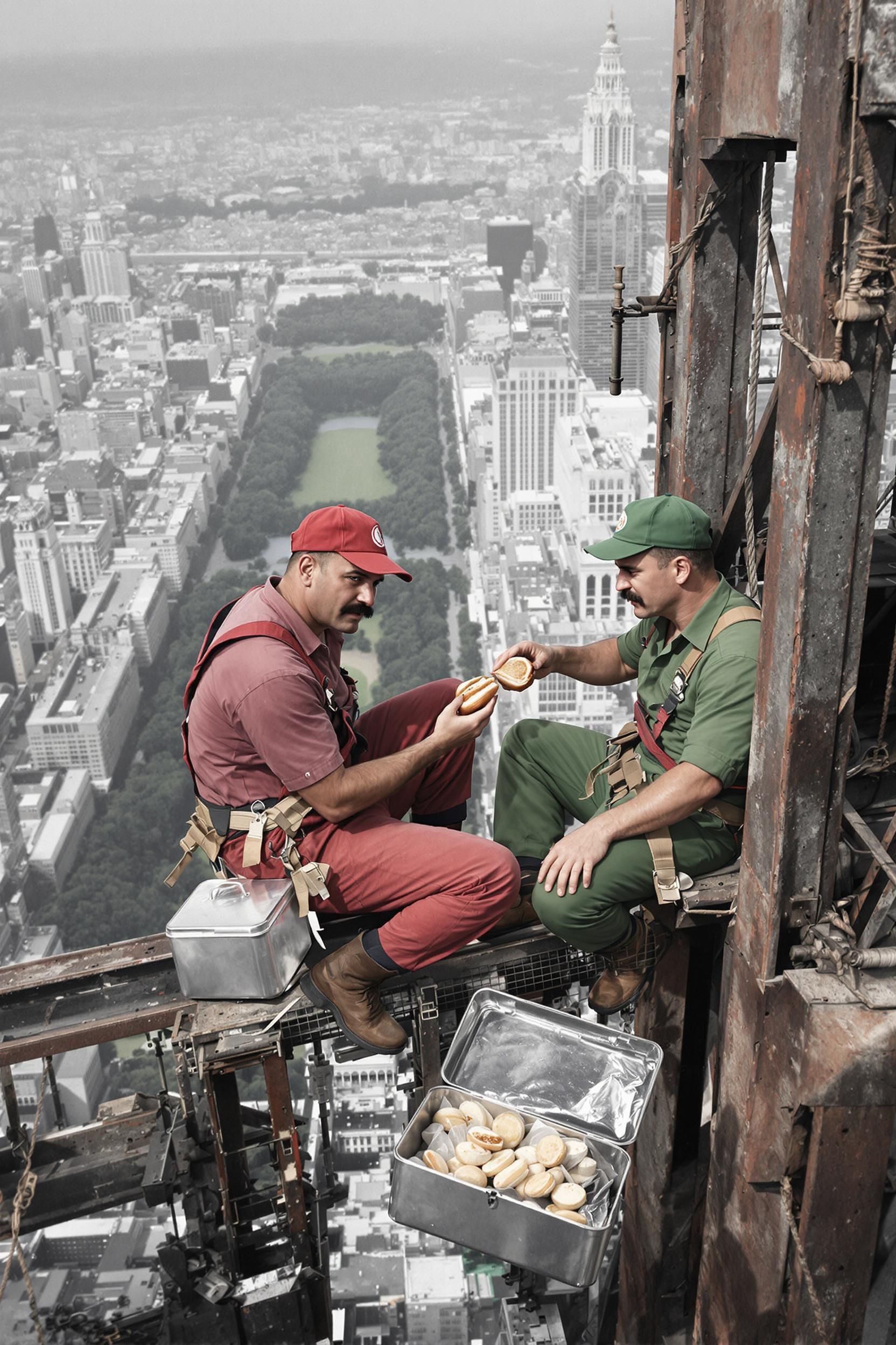 Mario And Luigi 1950s Style New York Italian Plumber Hype Realistic