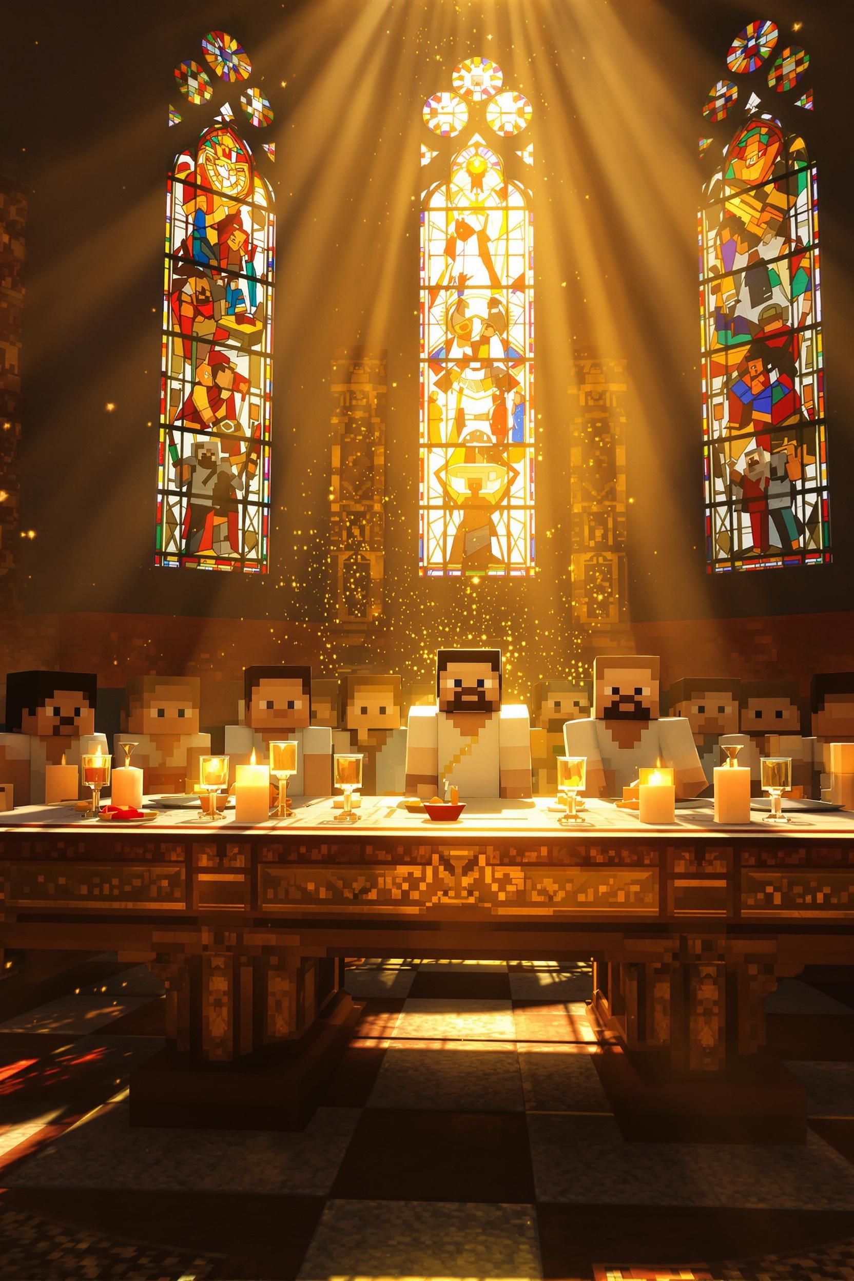 Minecraft Version Of The Last Supper