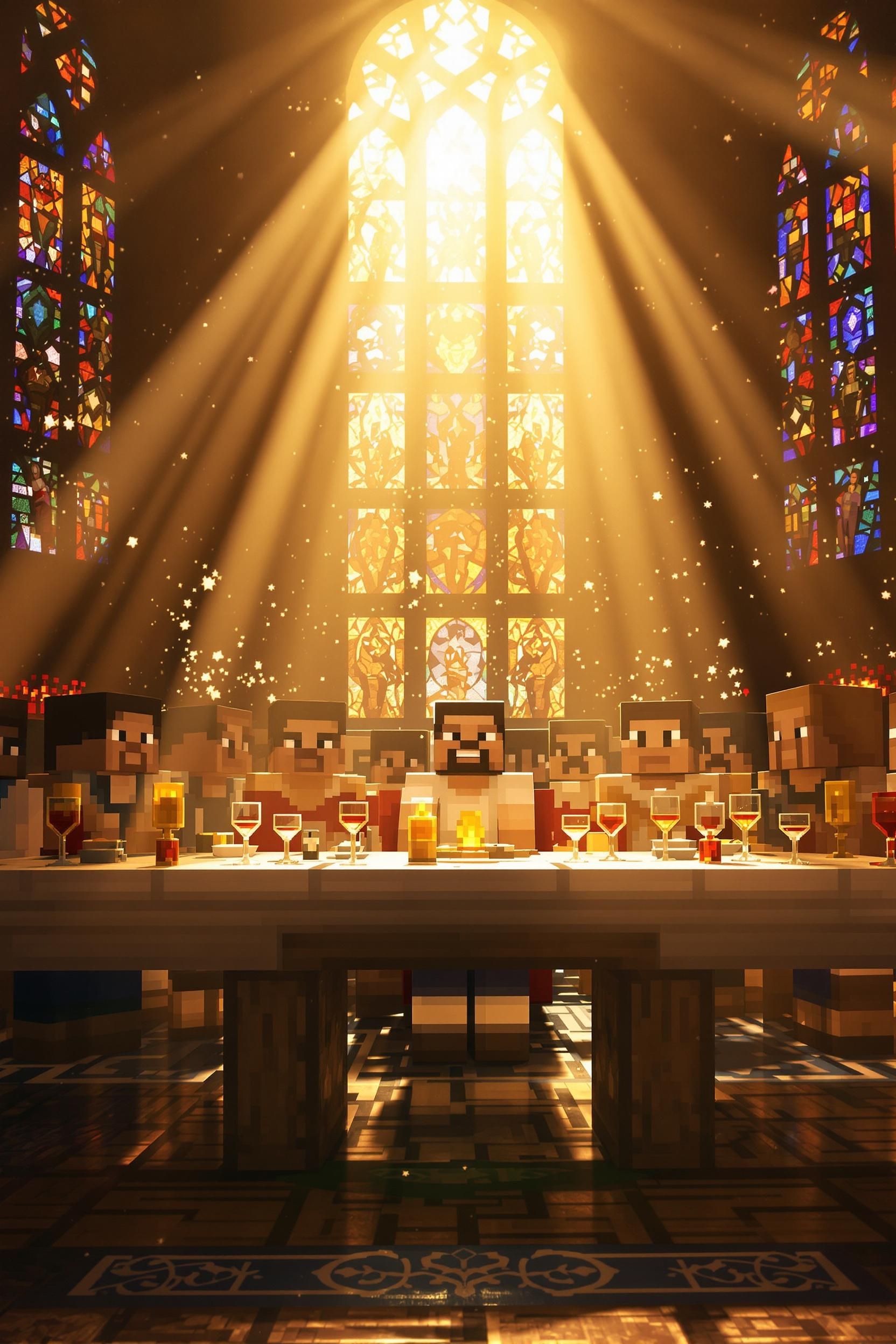Minecraft Version Of The Last Supper