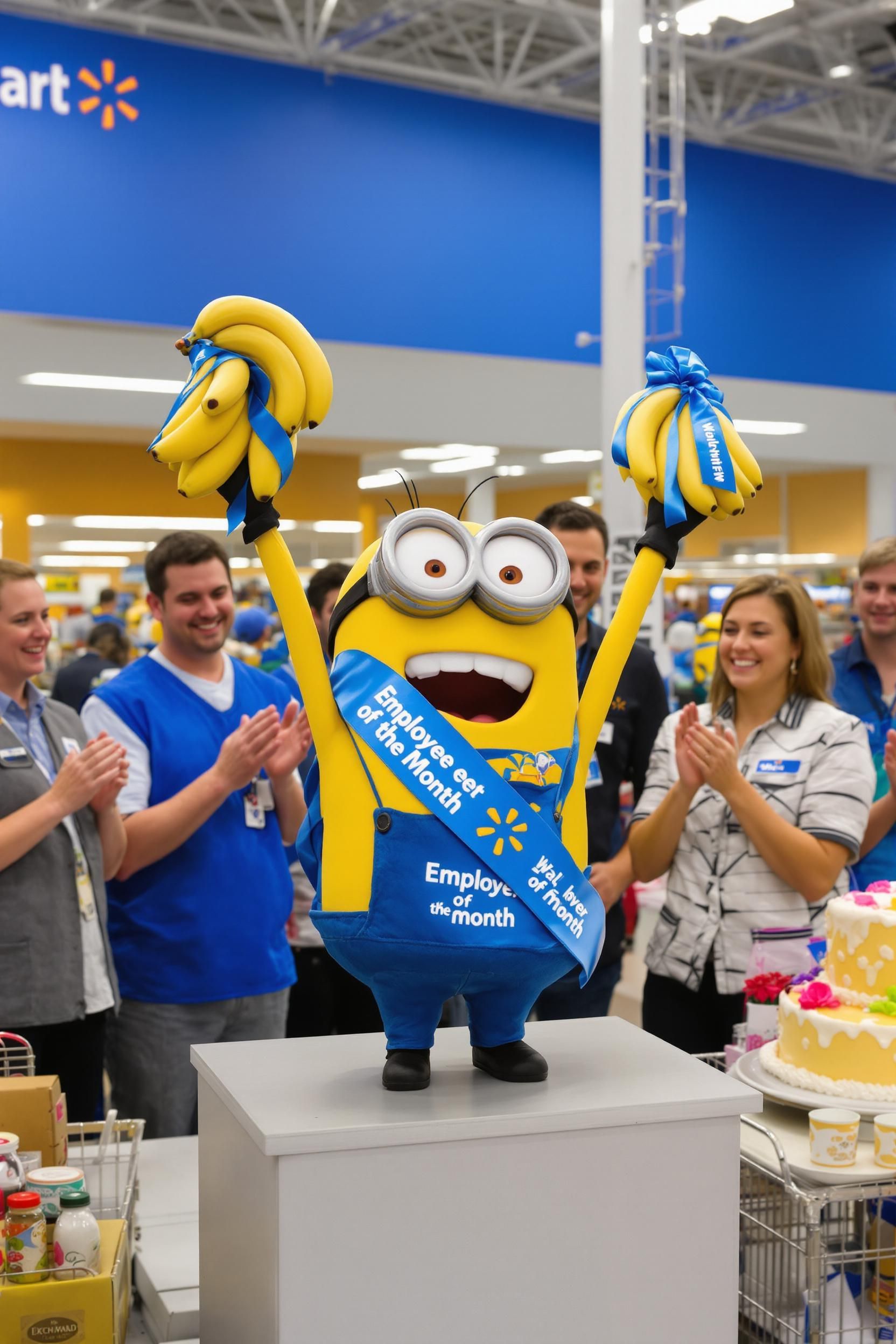 Minion Is Employee Of The Month At Walmart