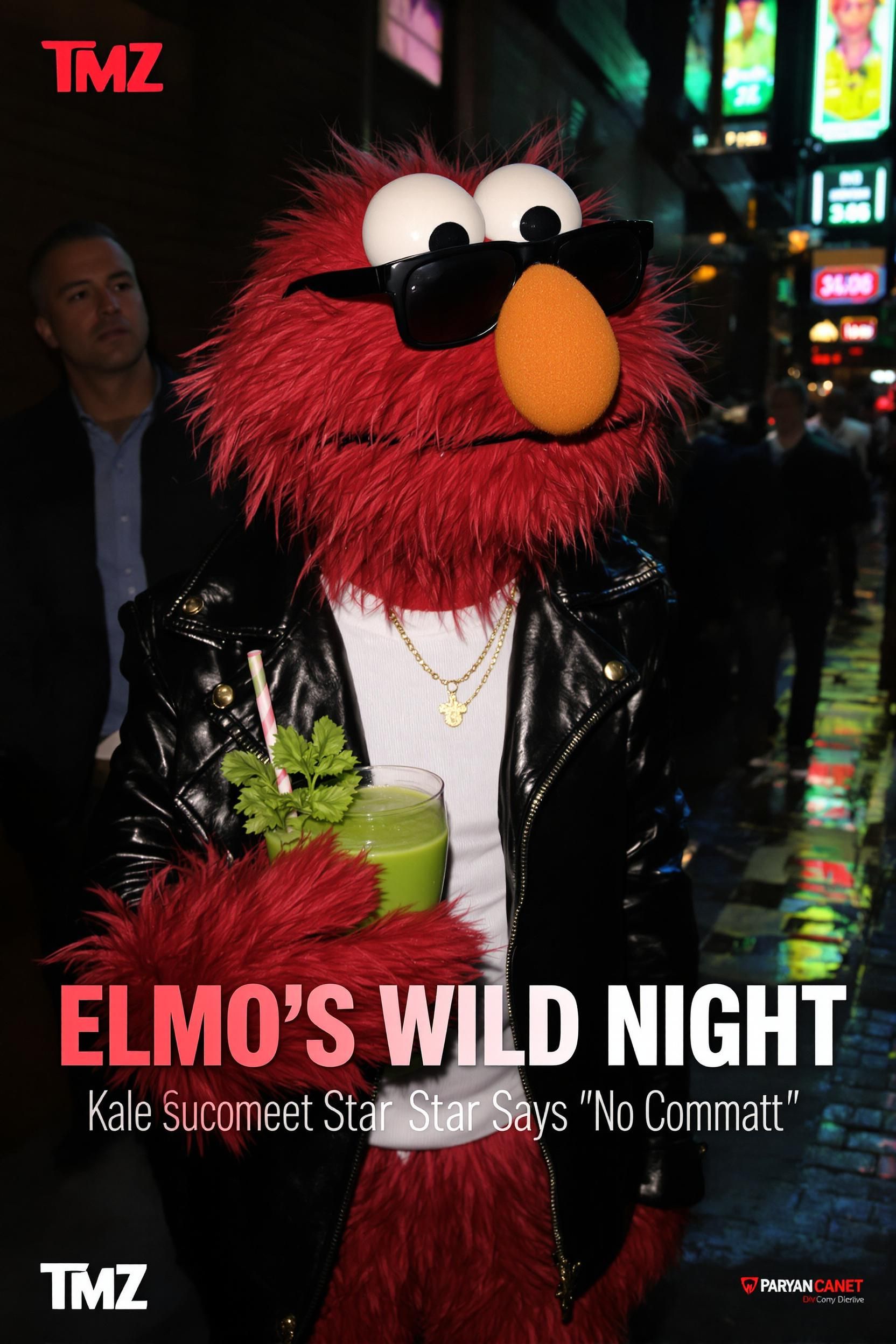 Paparazzi Photo Of Elmo Caught Leaving A Nightclub At 3am