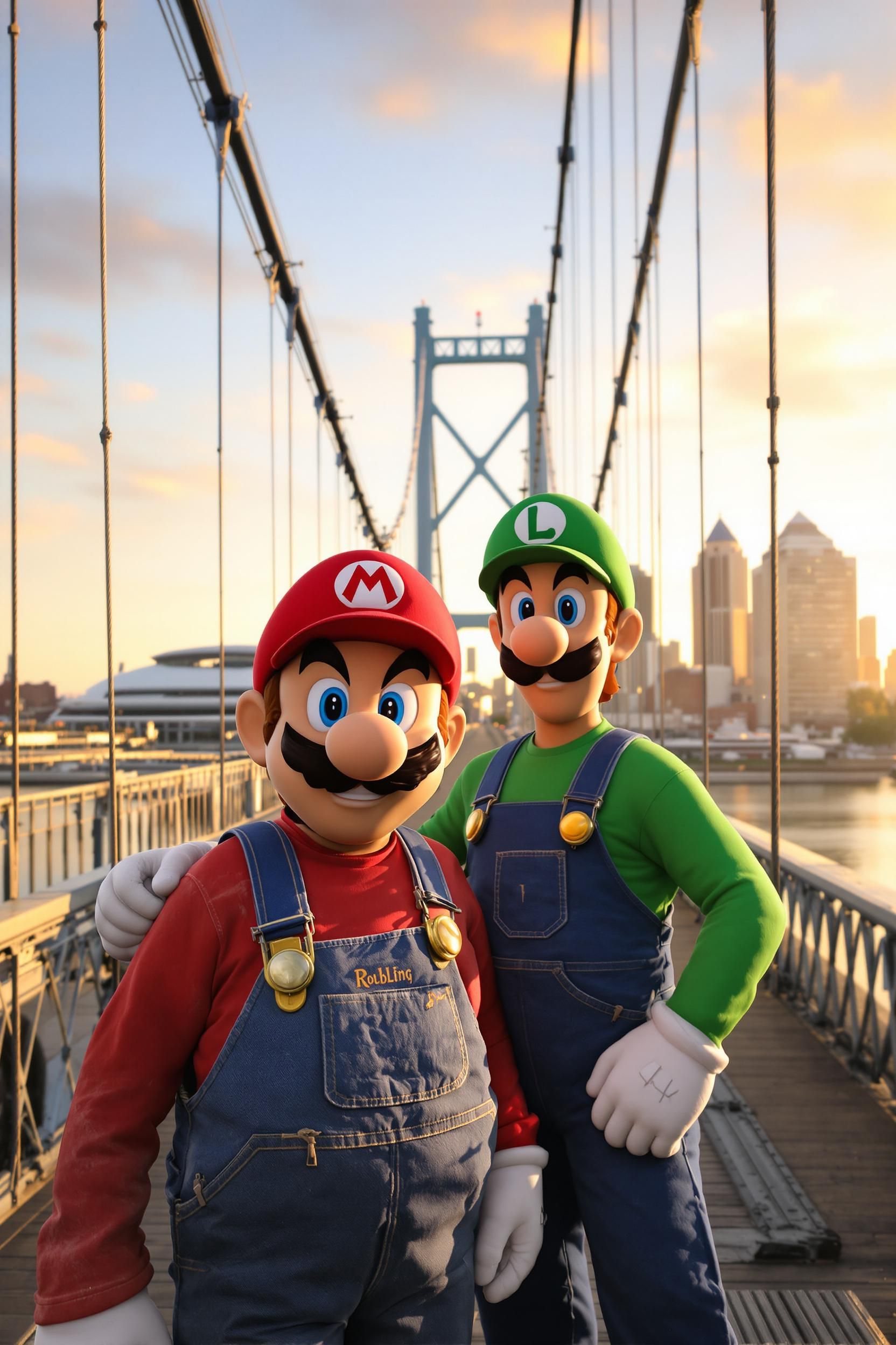 Photo Realistic Mario Brothers That Takes Place In Cincinnati