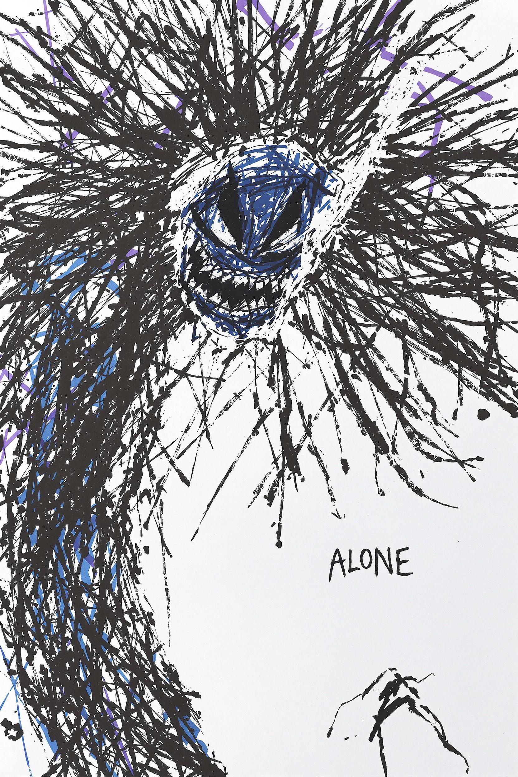 Scary Chaotic 3 Year Old Scribbles Of A Nightmarish Drawing Of A Monster On White Construction P