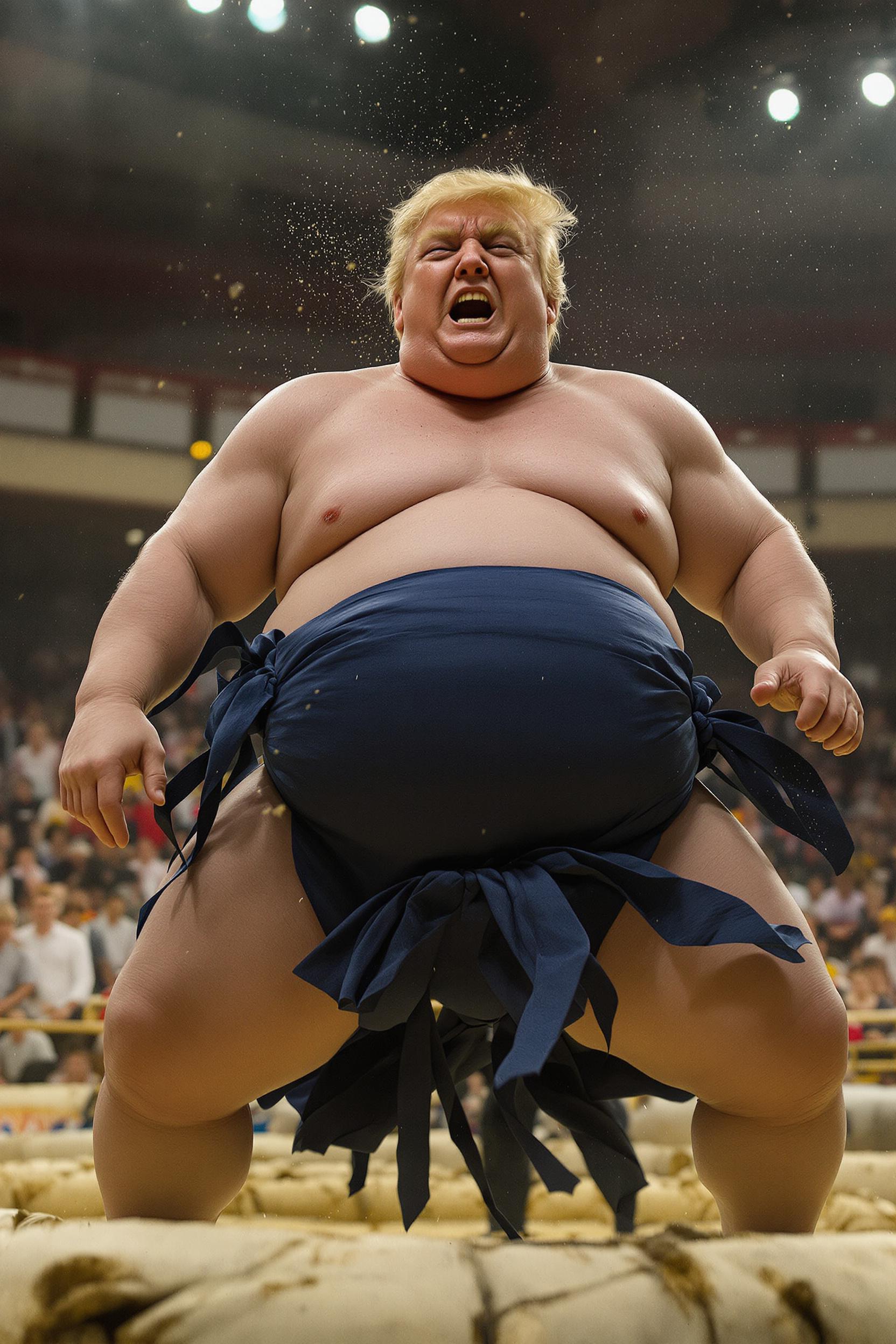 Sumo Wrestler Donald Trump