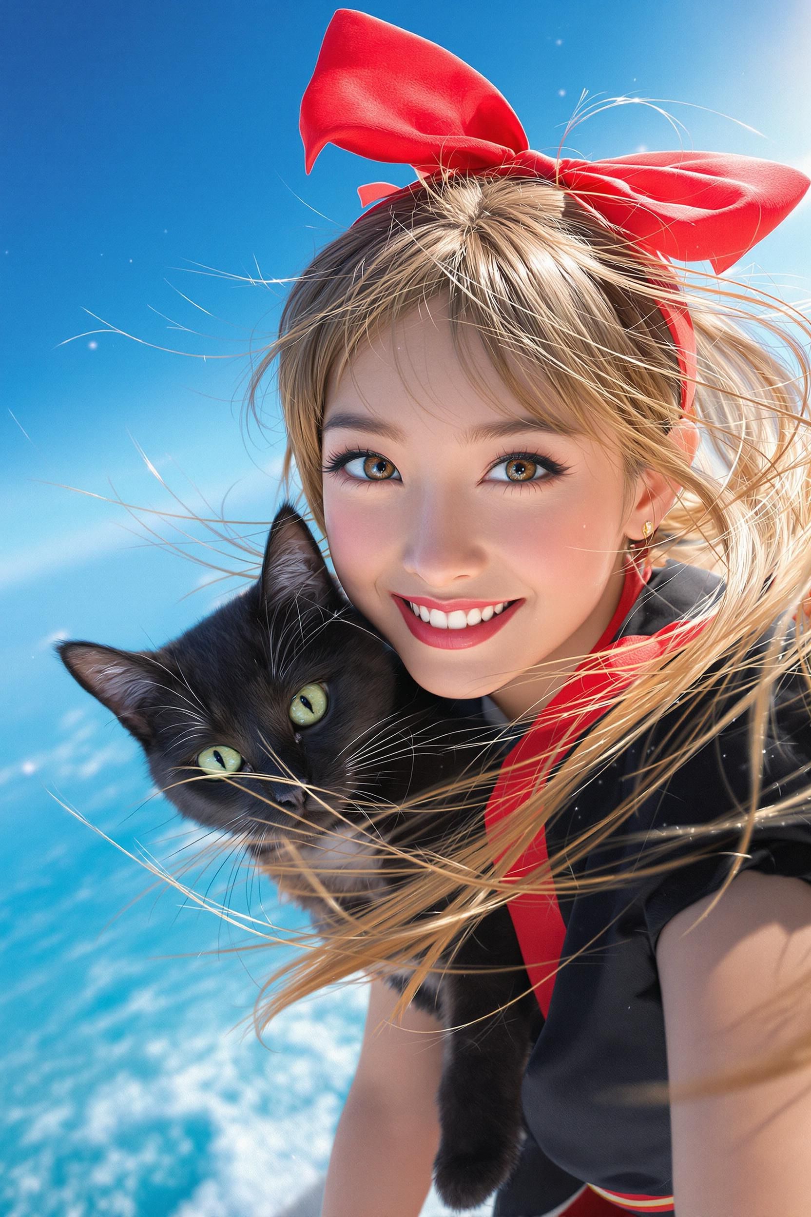 The High-resolution Realistic Portrait Of Kiki In "The Witch Home Delivery Service" Depicts A Yo