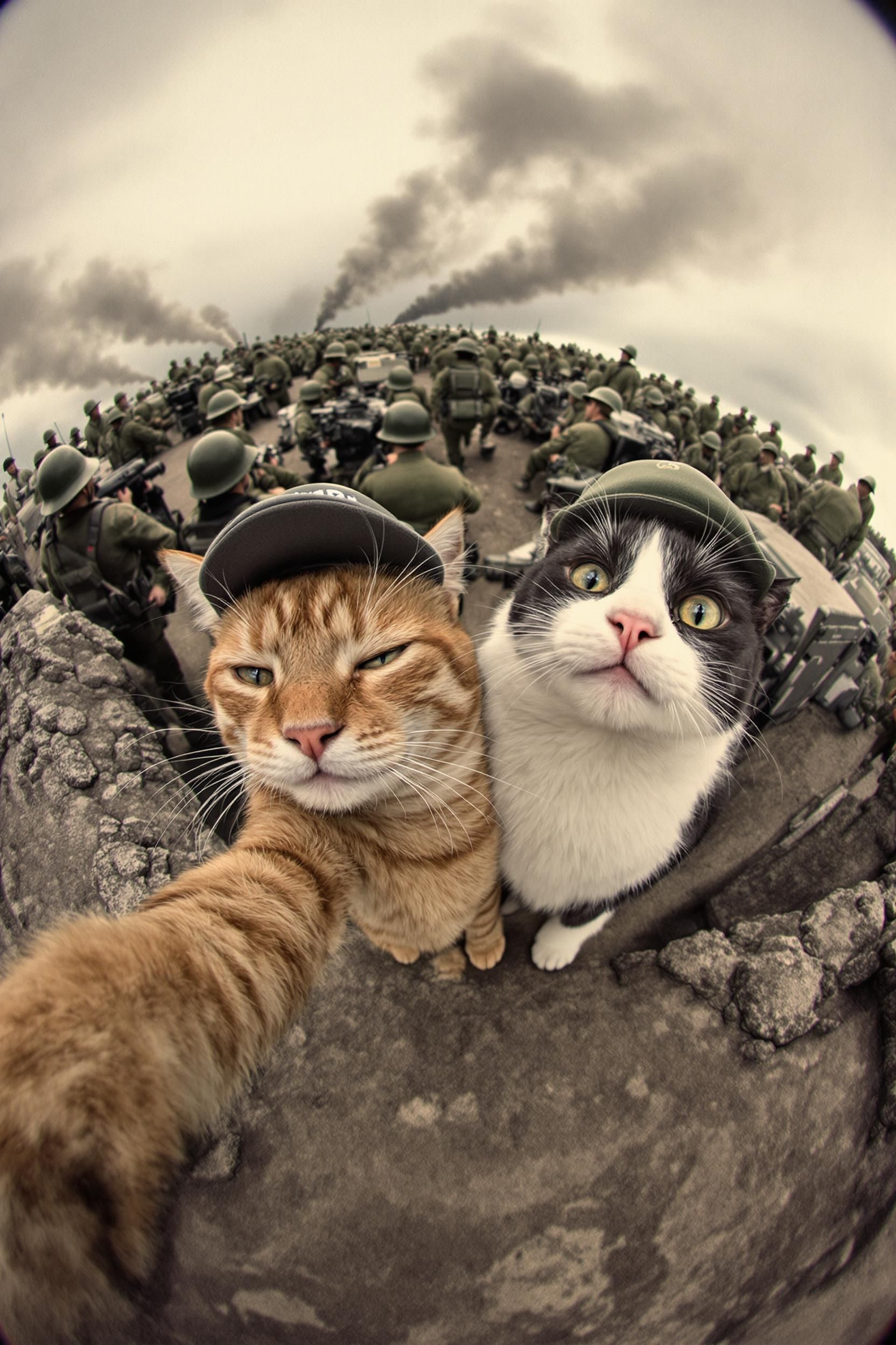 The Image Shows A War Scene In The Trenches