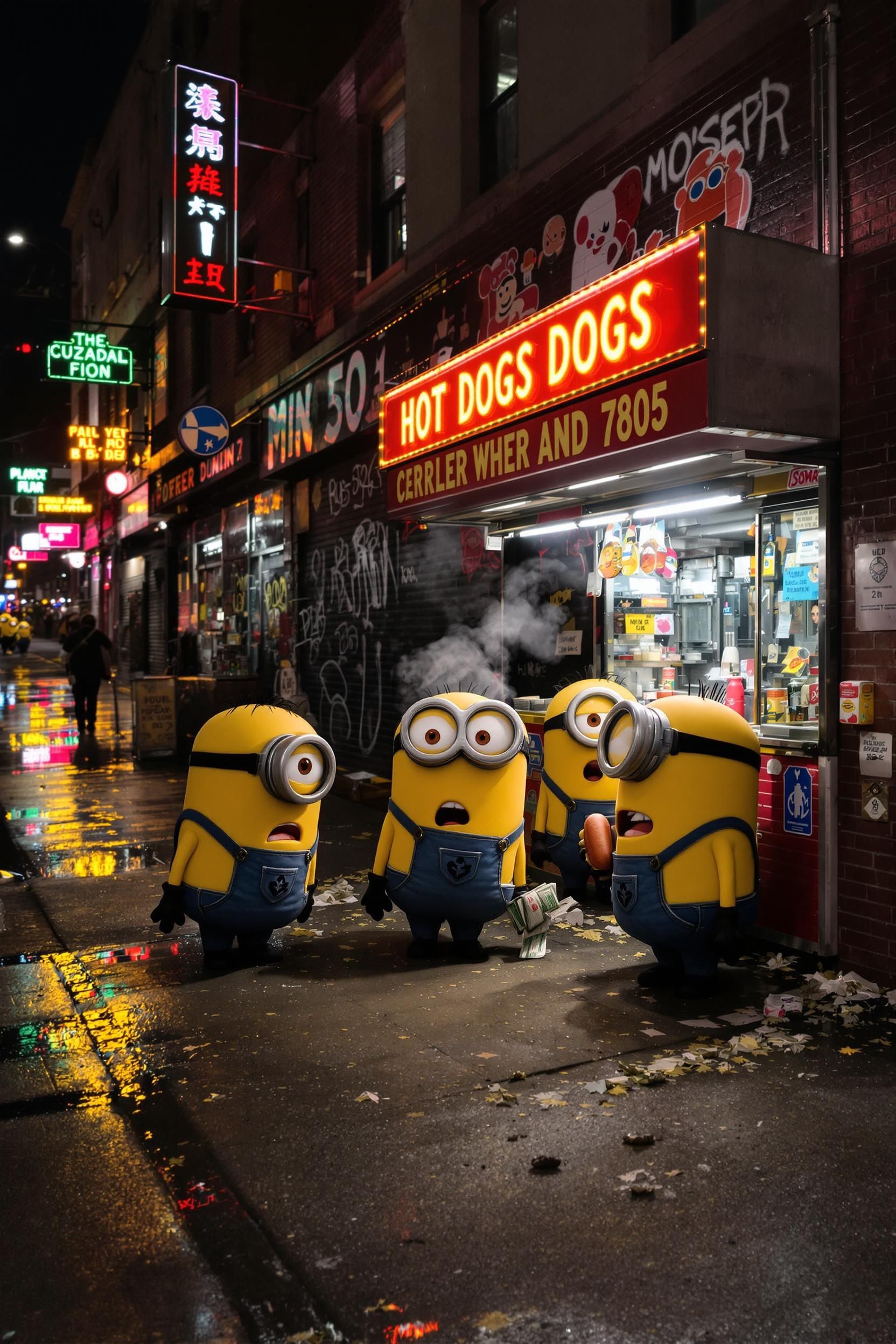 TMZ Papparazzi Photo Of 3 Minions