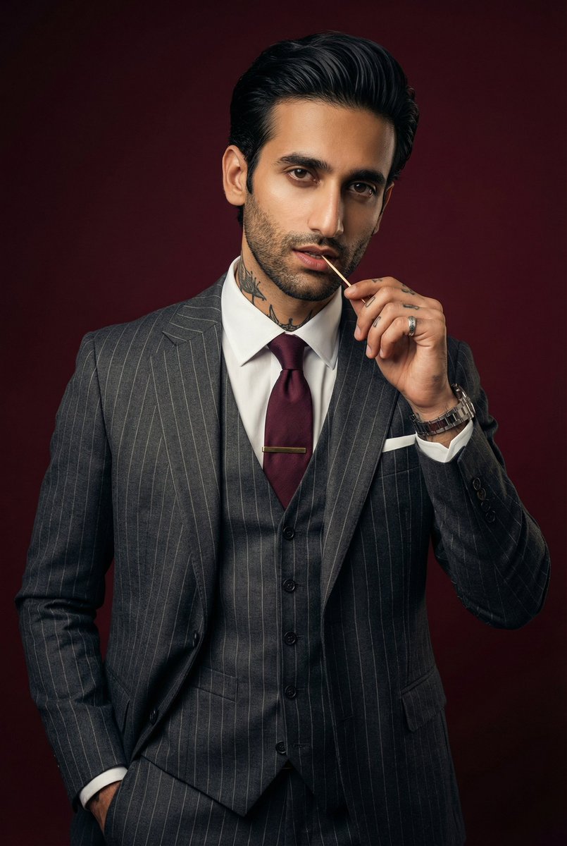 Luxury Suit Male Model Seductive