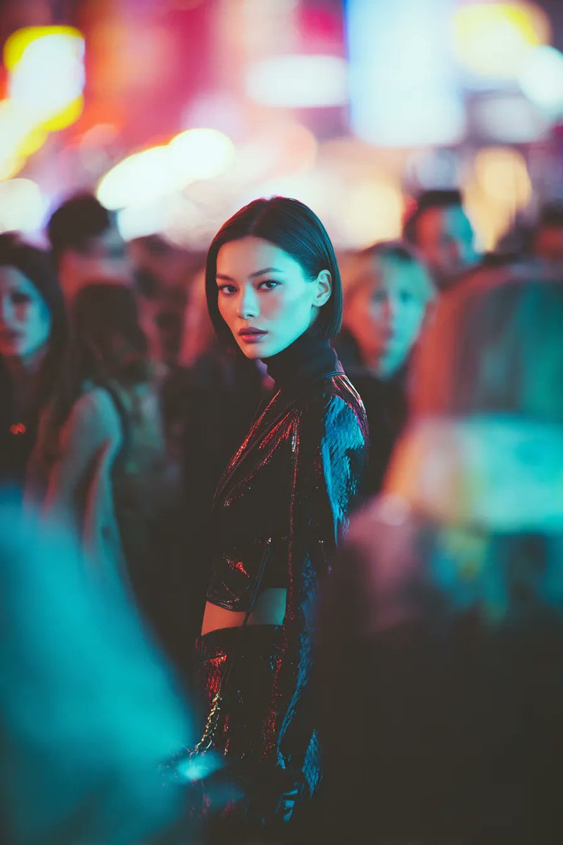 Cyberpunk Neon Street Portrait