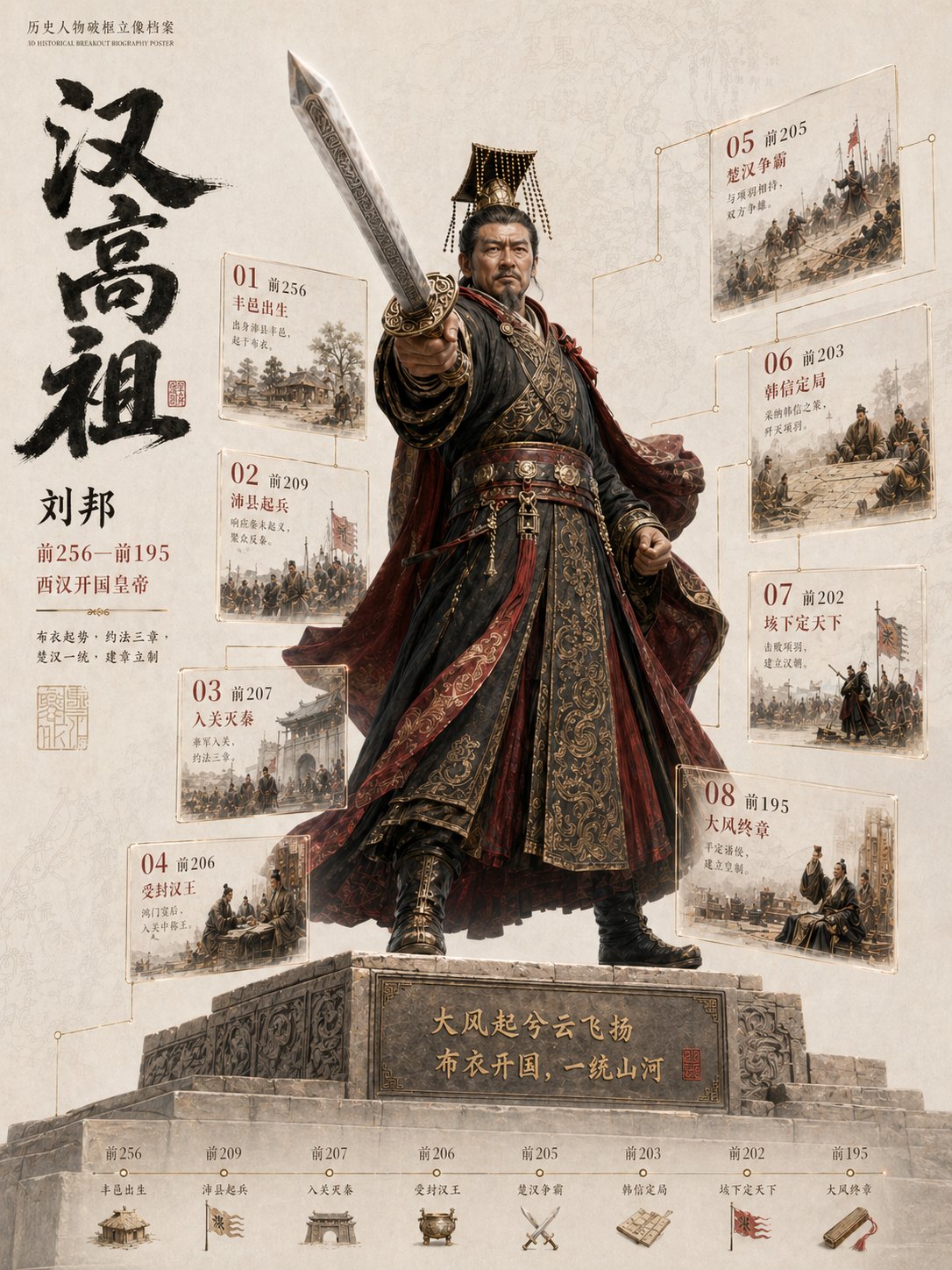 3d Historical Breakout Biography Poster
