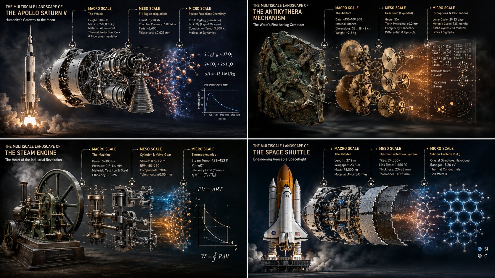 Multiscale Landscape Complex Machines Prompt