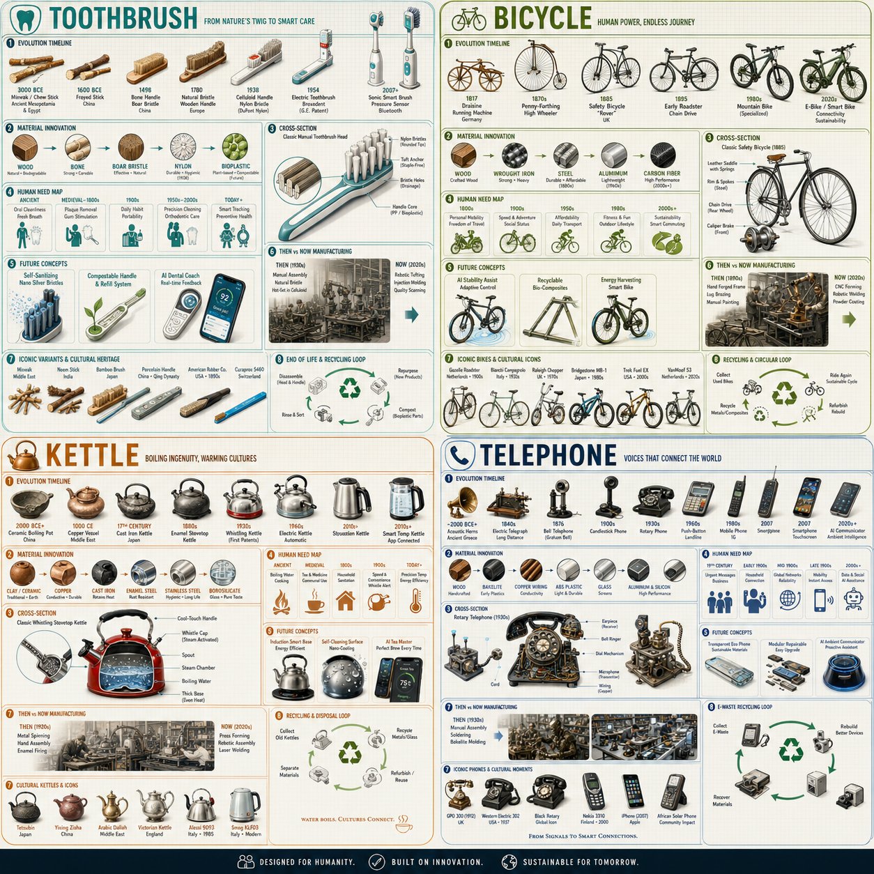 Everyday Object Evolution Isometric Grid