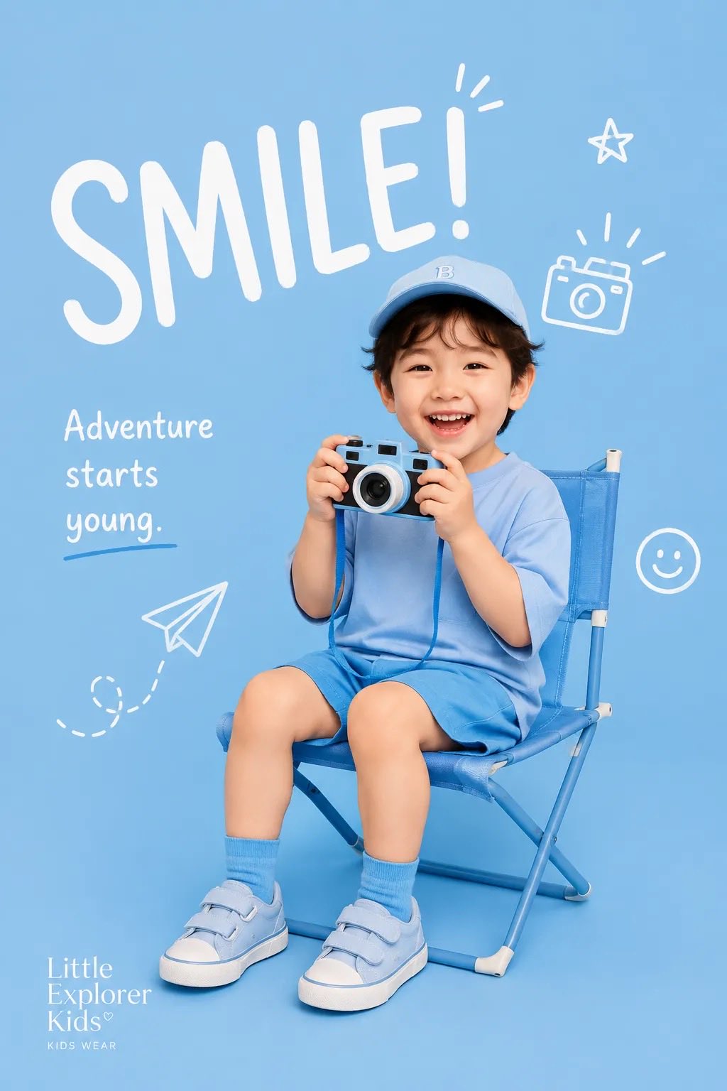 Premium Kids Fashion Editorial Poster Prompt 2