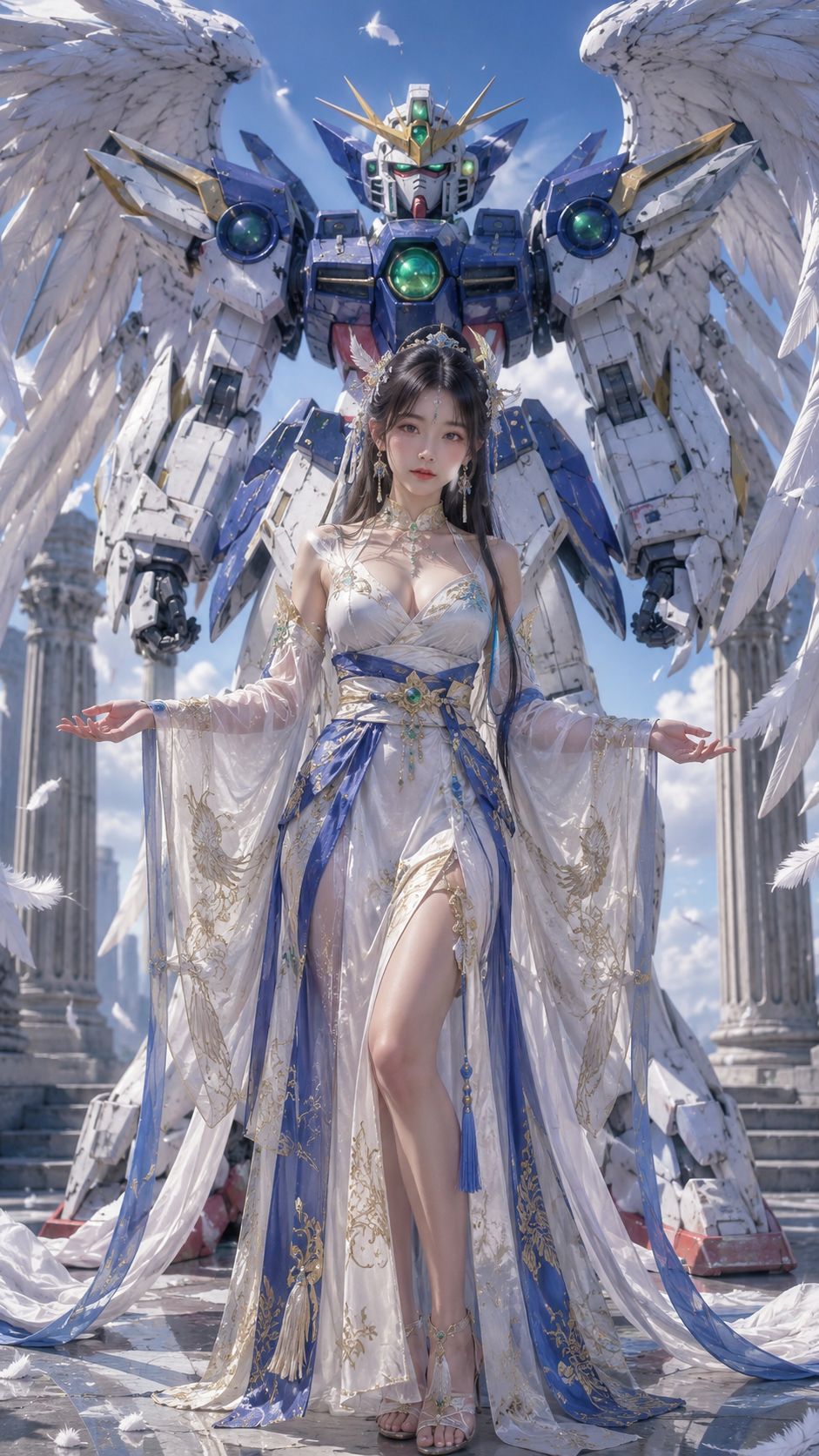 Chinese Beauty Naruto Six Paths Madara Hanfu 2