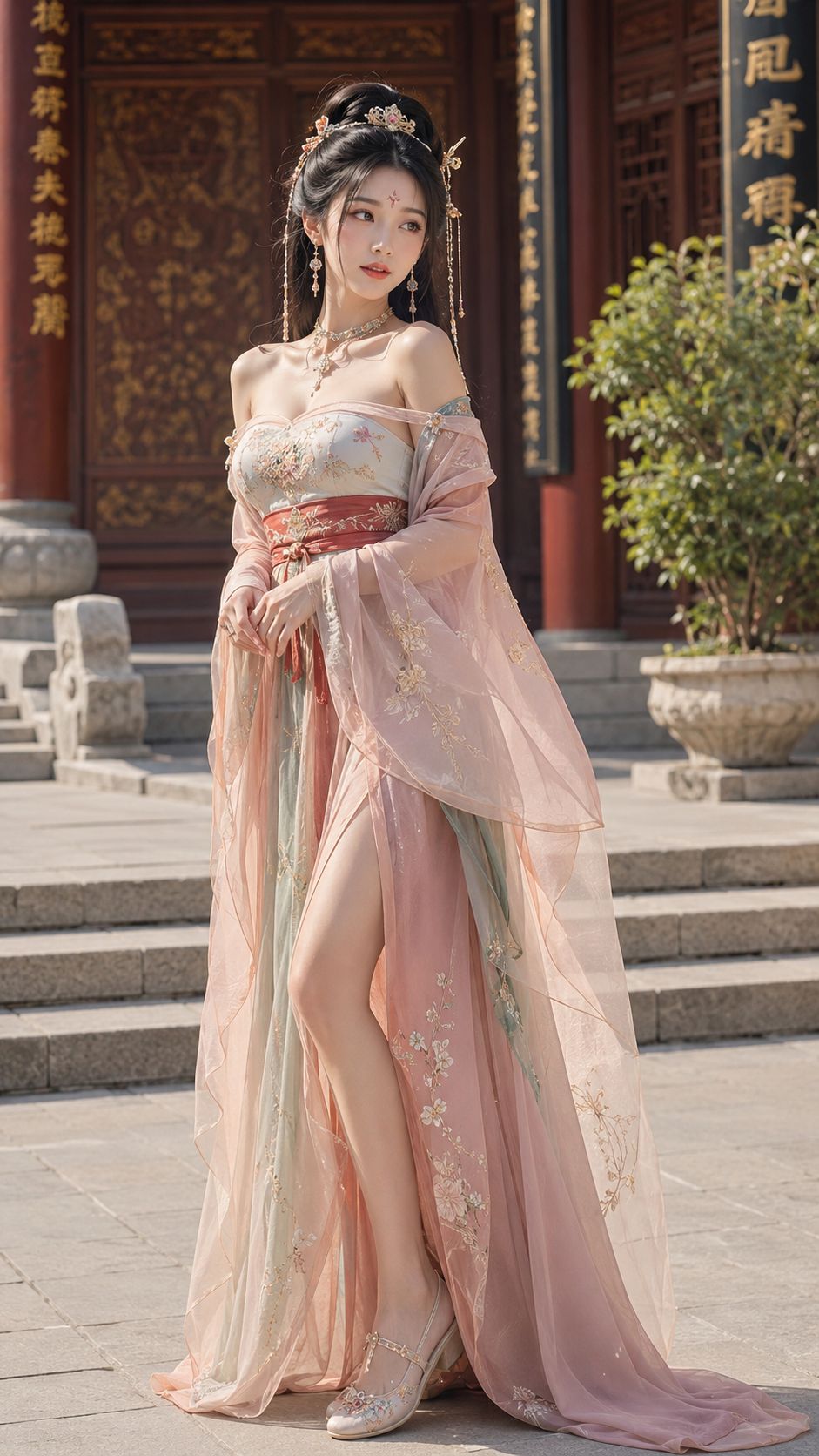 18 Year Old Chinese Influencer Tang Style Hanfu 2