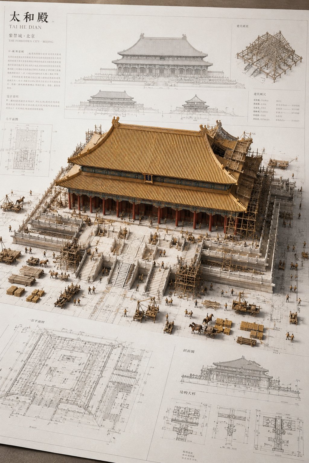Architectural Miniature Blueprint