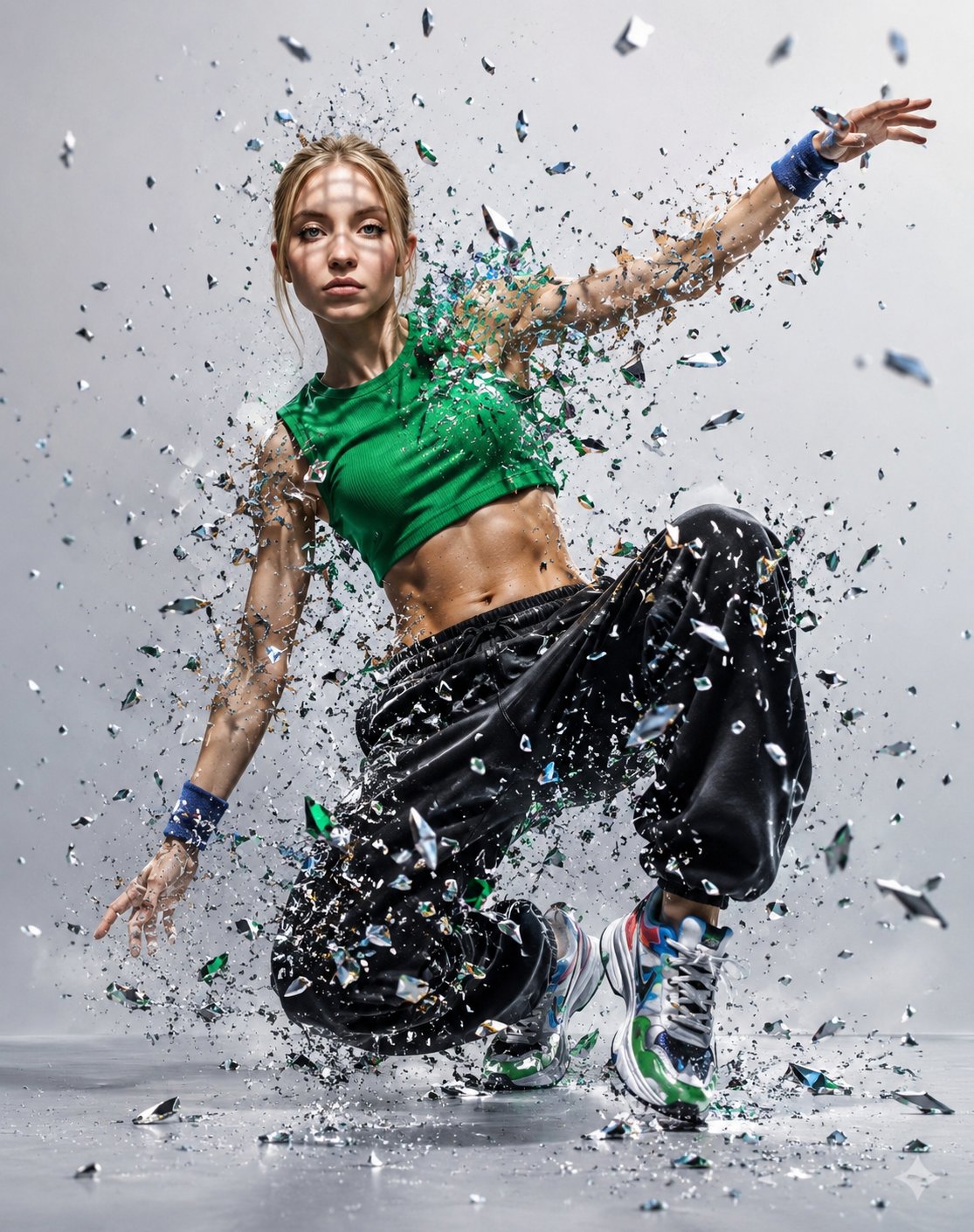 Street Dancer Disintegration Portrait