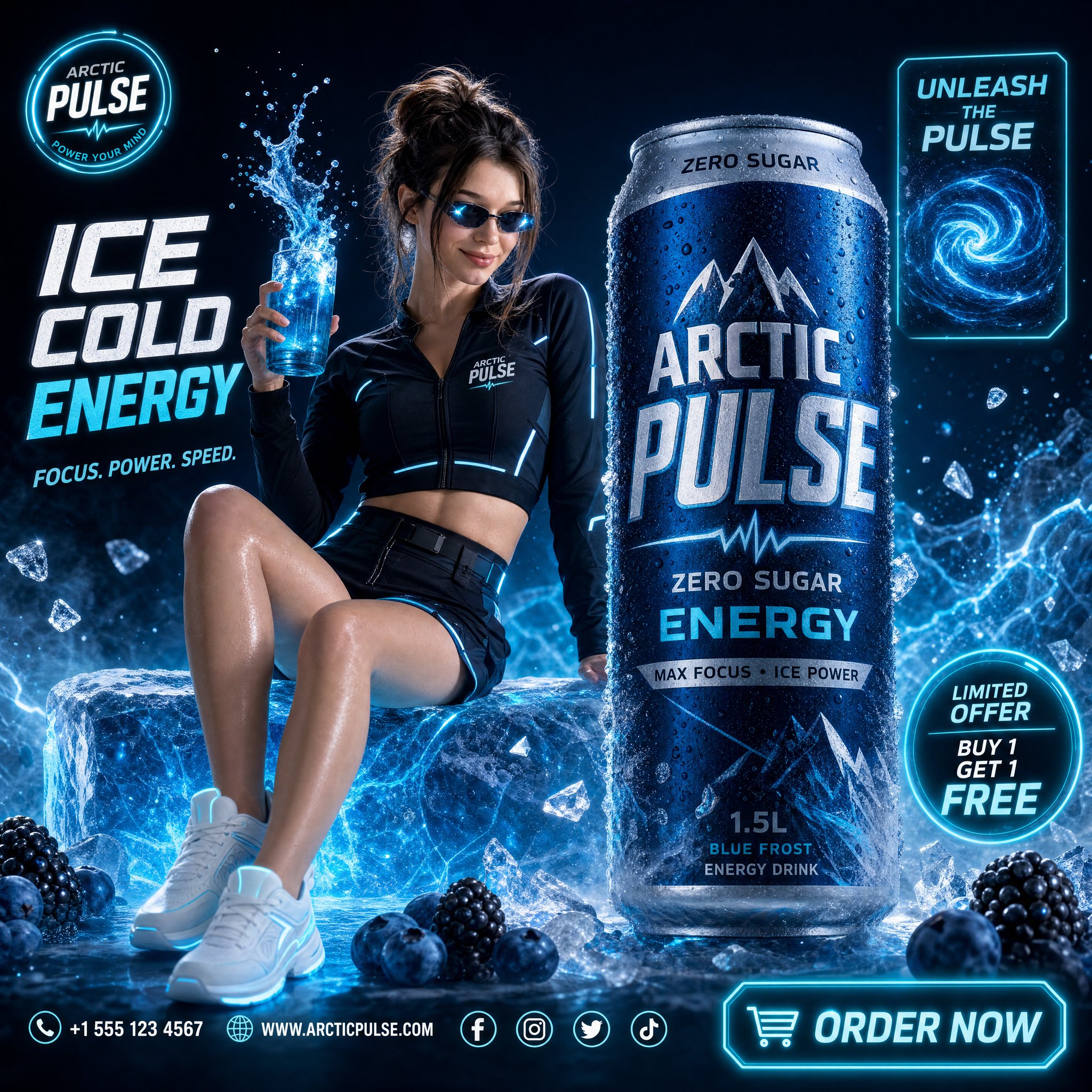 Arctic Pulse Energy Drink Ad