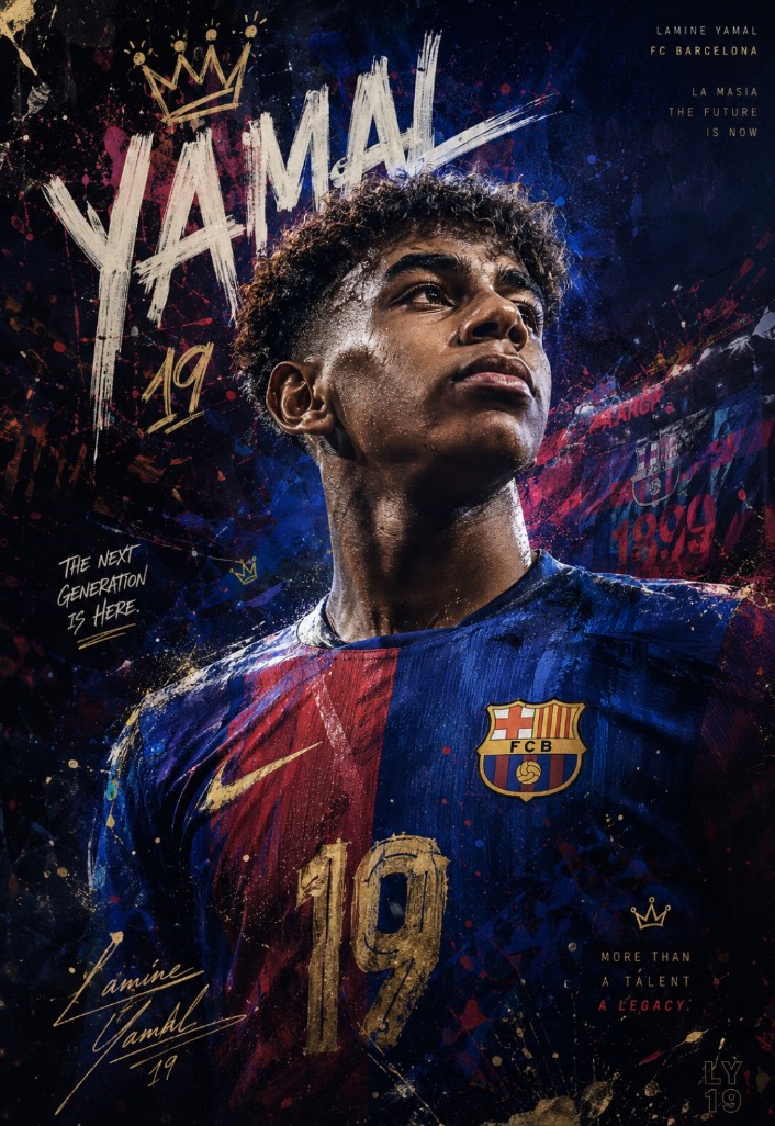 Artistic Sports Watercolor Poster